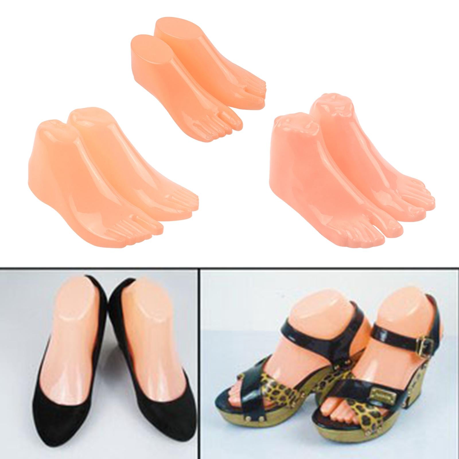 1 Pair Mannequin Modeling Feet for Ankle Bracelet Socks Model Display Stand Child