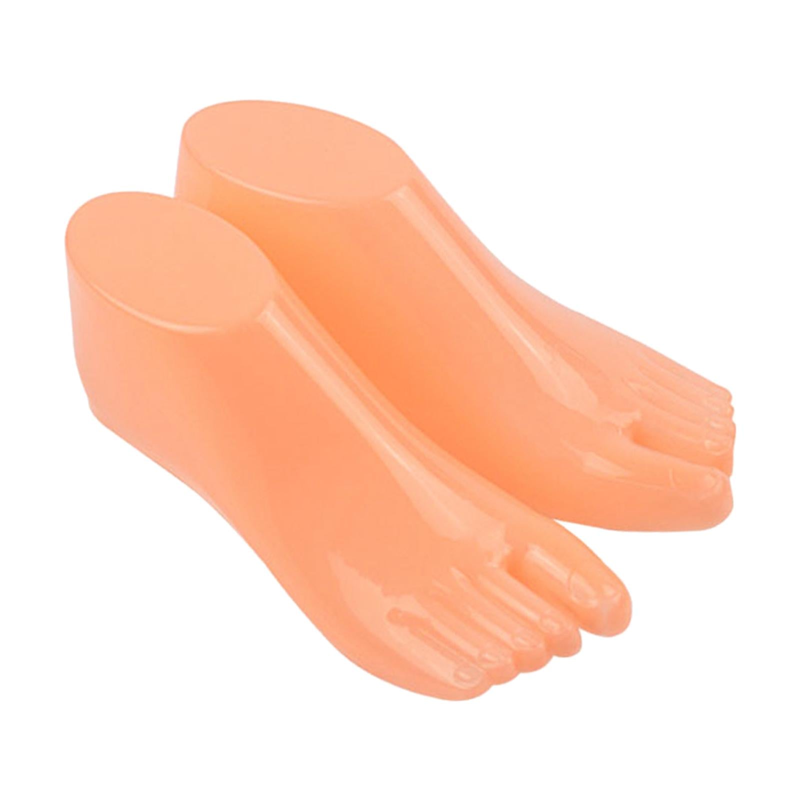 1 Pair Mannequin Modeling Feet for Ankle Bracelet Socks Model Display Stand Child
