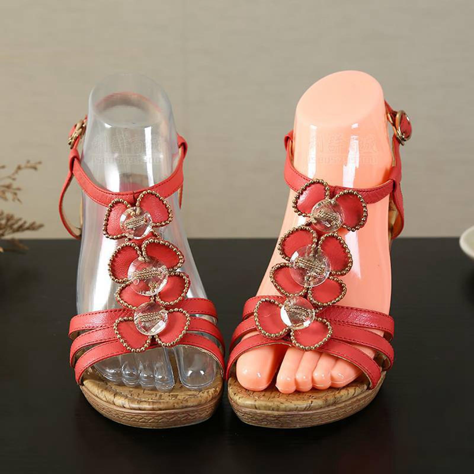 1 Pair Mannequin Modeling Feet for Ankle Bracelet Socks Model Display Stand Women