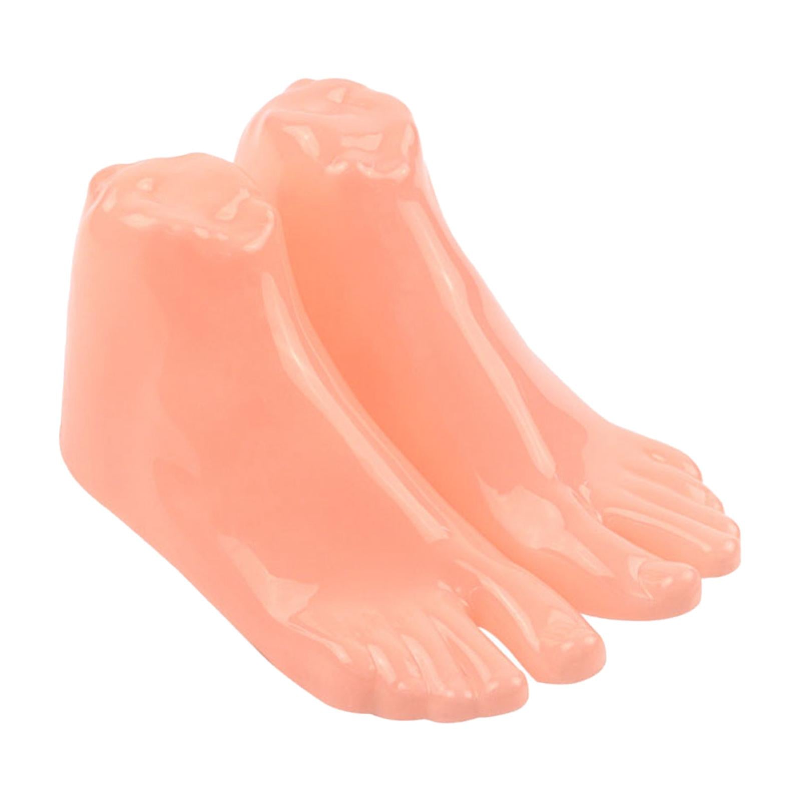 1 Pair Mannequin Modeling Feet for Ankle Bracelet Socks Model Display Stand Men