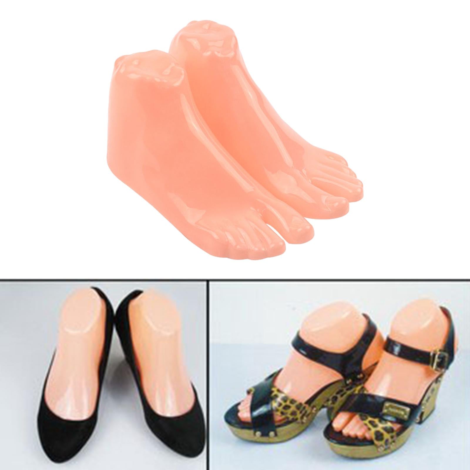 1 Pair Mannequin Modeling Feet for Ankle Bracelet Socks Model Display Stand Men
