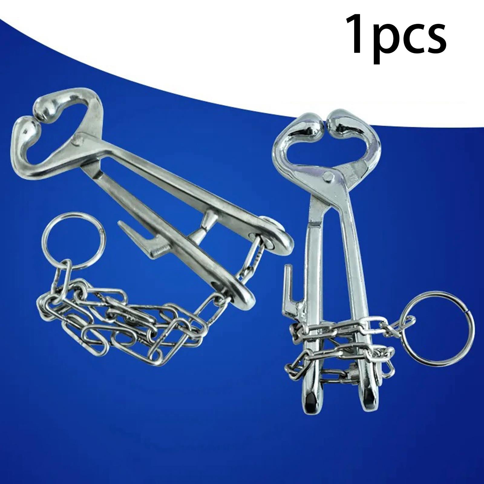 Stainless Steel Cattle Nose Pliers Punch Plier Piercing Bull for Husbandry