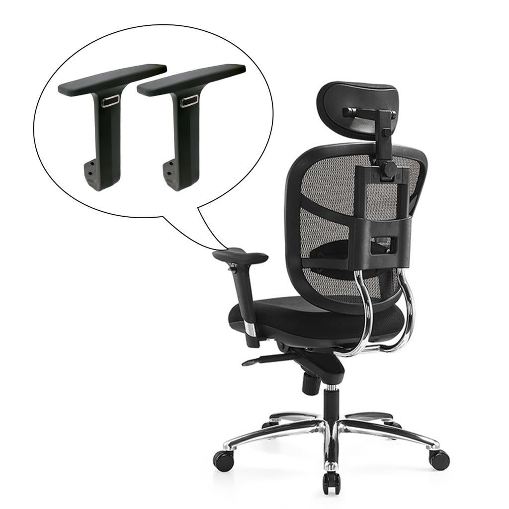 2x Office Chair Armrest Replacement Armrest for Gaming Chair Computer Chair White