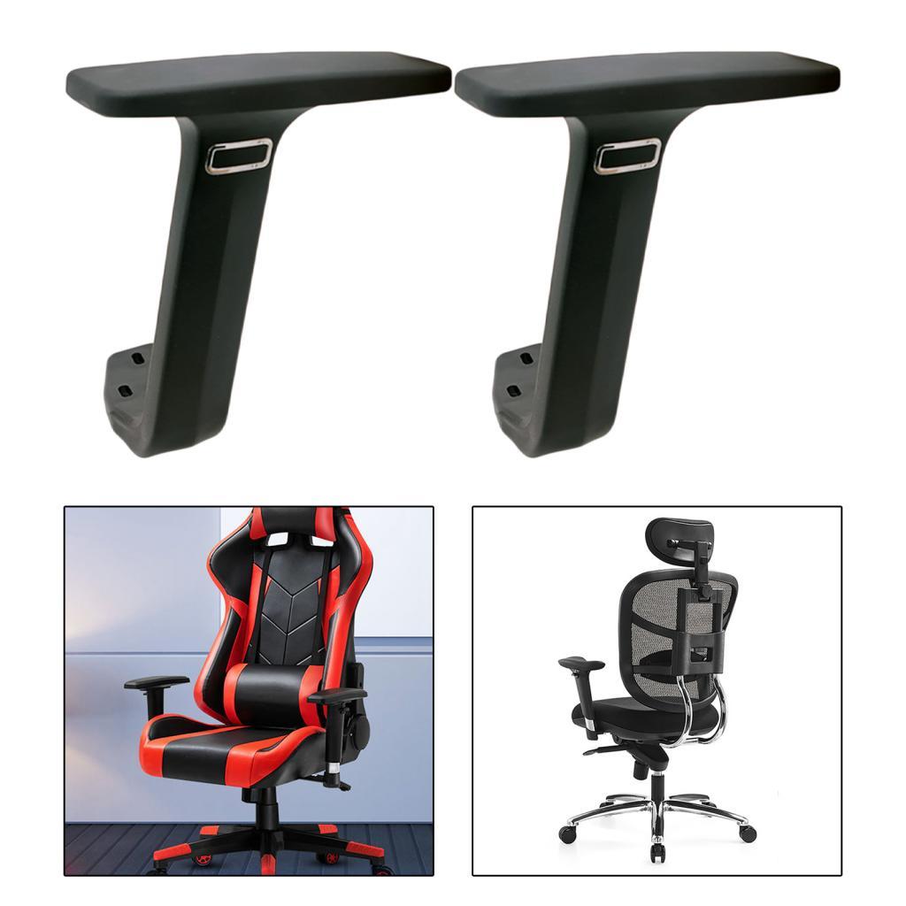 2x Office Chair Armrest Replacement Armrest for Gaming Chair Computer Chair White