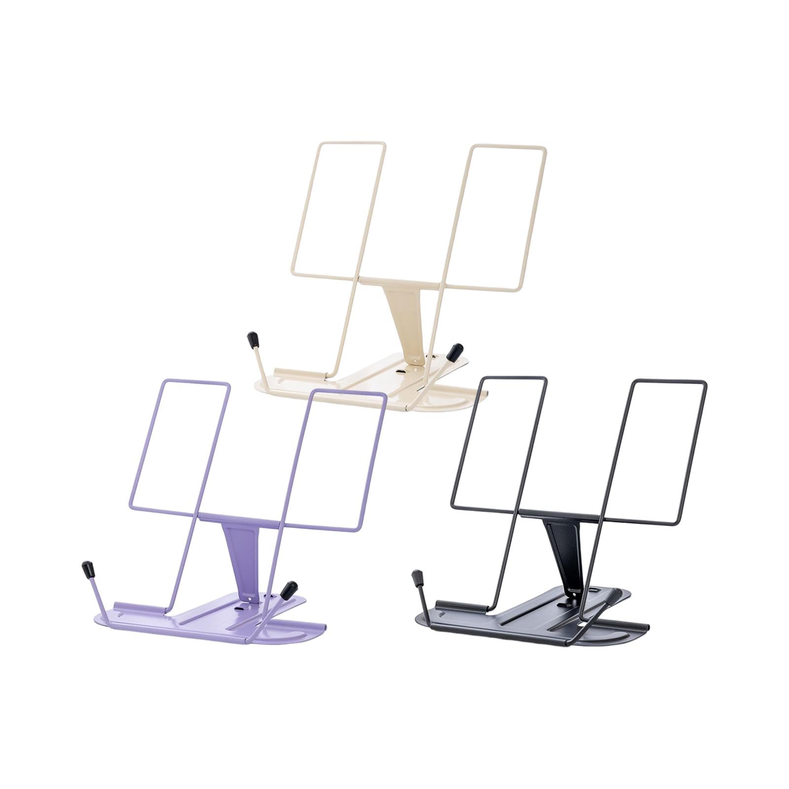 Portable Cookbook Holder Organizer Display Lightweight for Reading Cookbooks violet