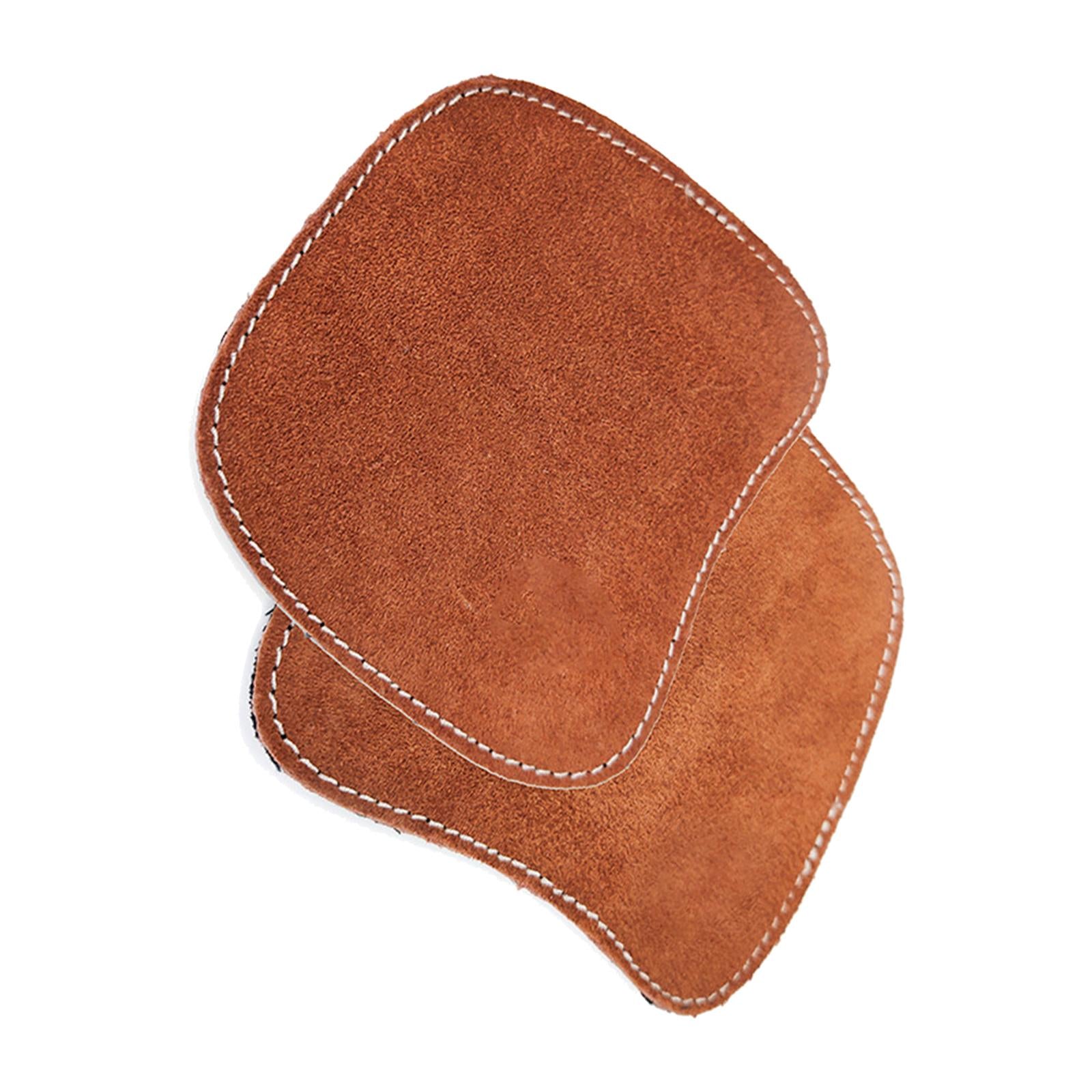 Resistant Welder Leather Protectors Heat Resistant Fireproof for Handling brown