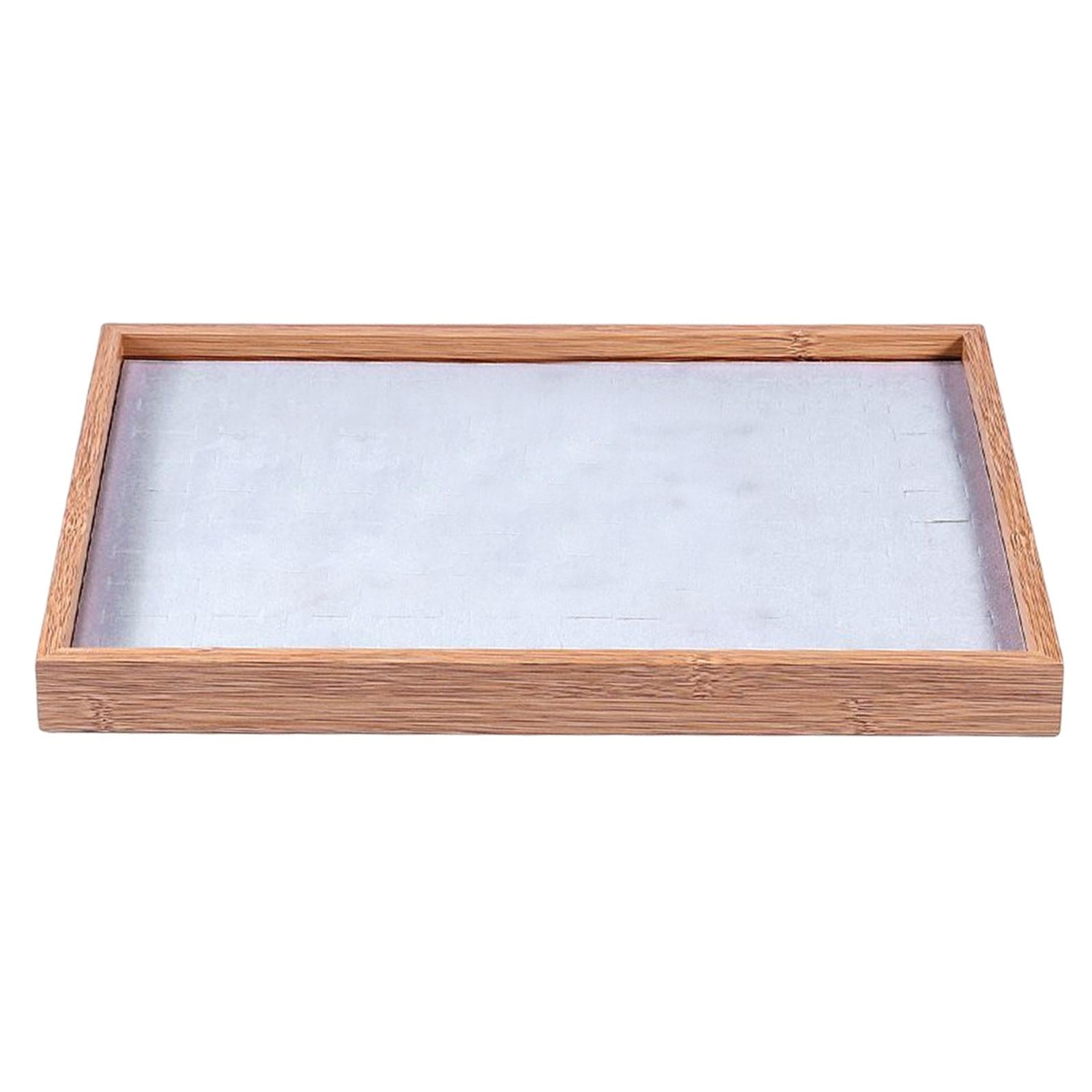 Jewelry Trays Velvet Jewelry Drawer Tray Jewelry Storage Case for Necklace Hundreds Rings Tray