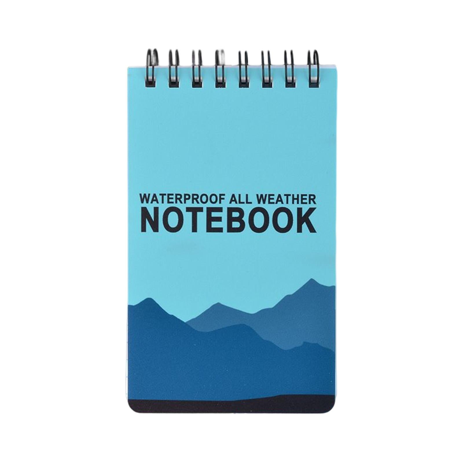 4xSpiral Notebook Writing Pads Pocket notebook for Office Stationry blue