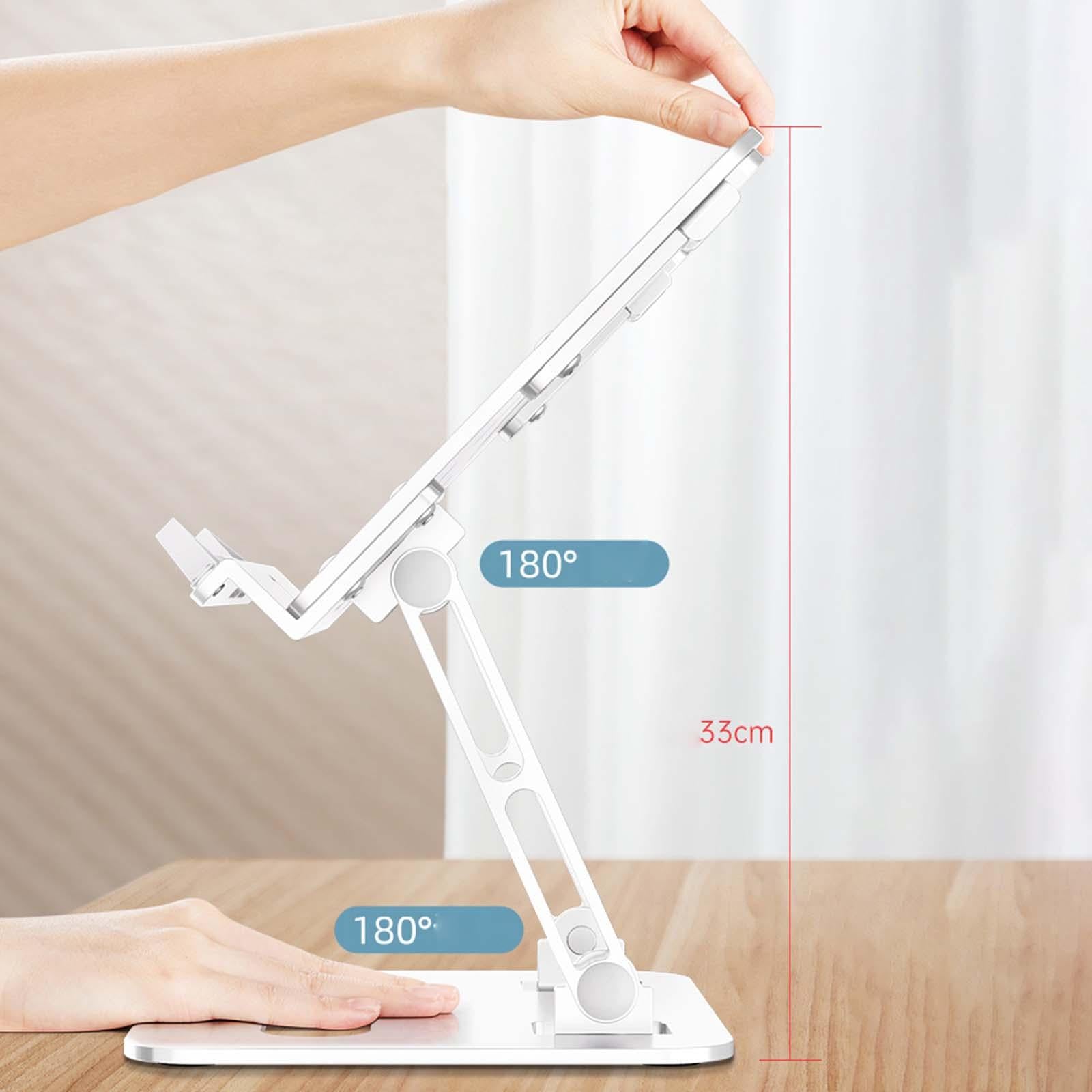 Book Holder Foldable Tablet Holder Non Slip Save Space for Office Documents Silver