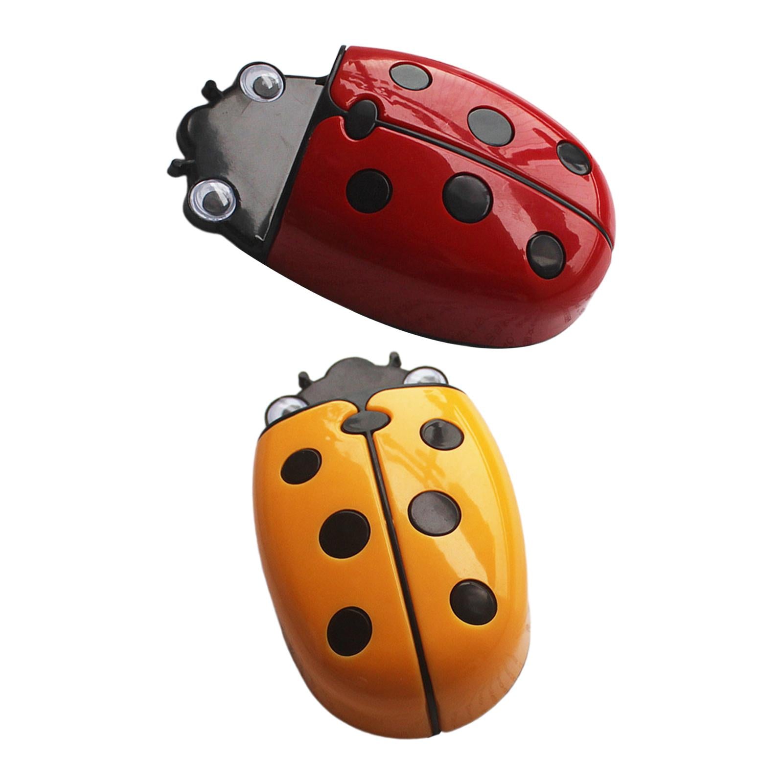 Magnetic Dry Erase Marker Holder with Ladybug Shape 2in1 for Workshop Office Red