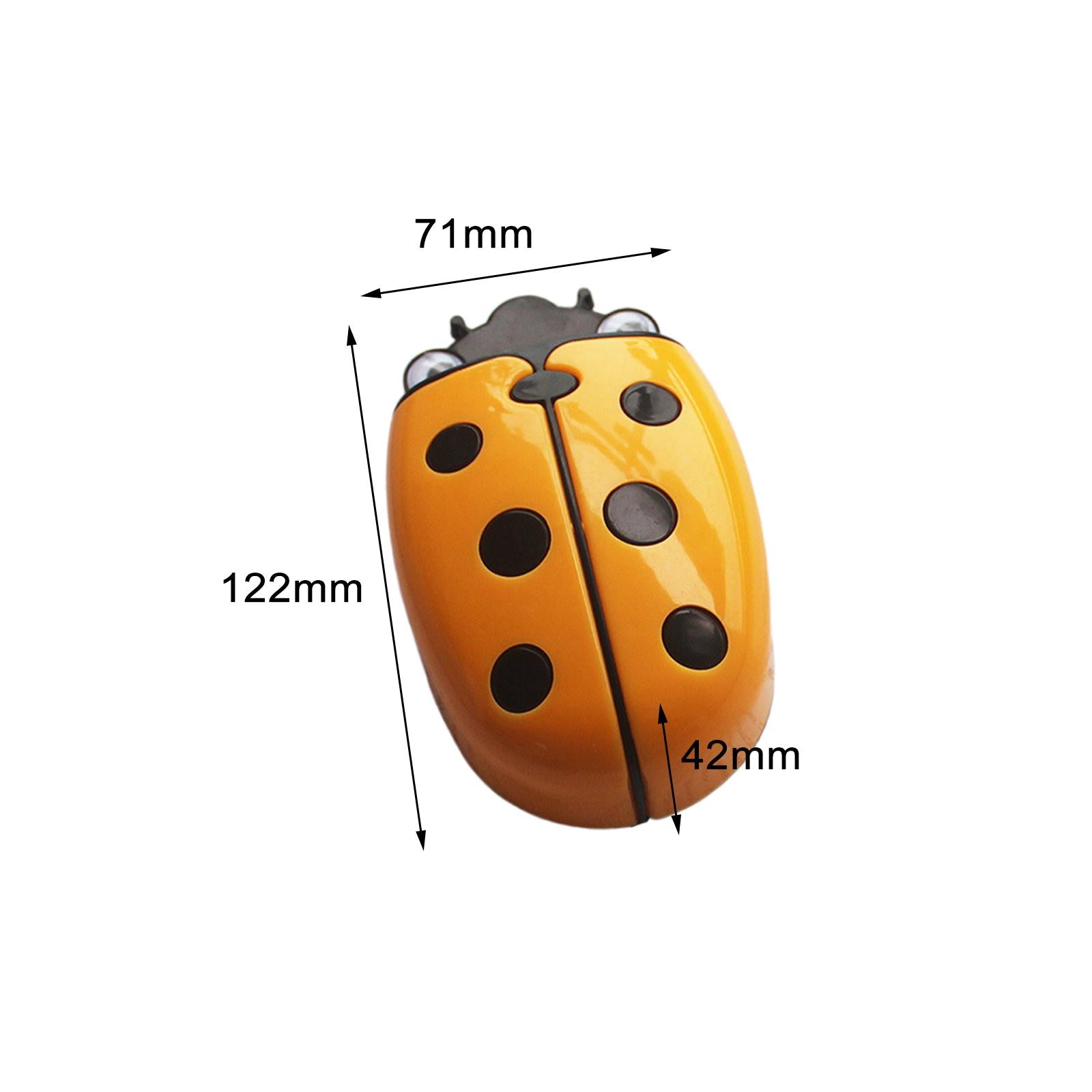 4xMagnetic Dry Erase Marker Holder with Ladybug Shape 2in1 for Workshop Office Yellow