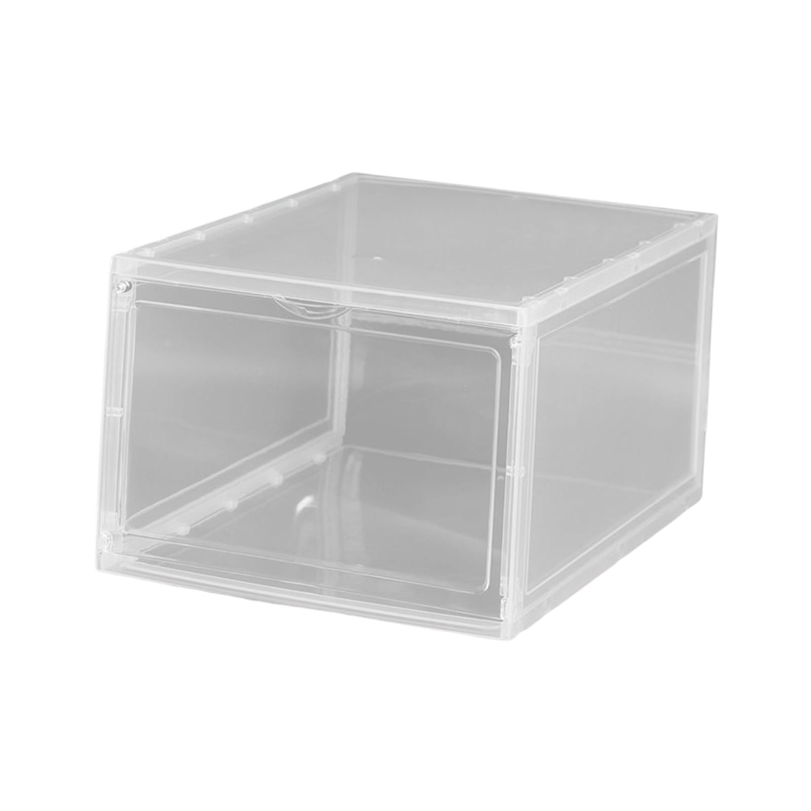 Shoe Box Stackable Shoe Bins Display Case Shoe Container for Closet Clear
