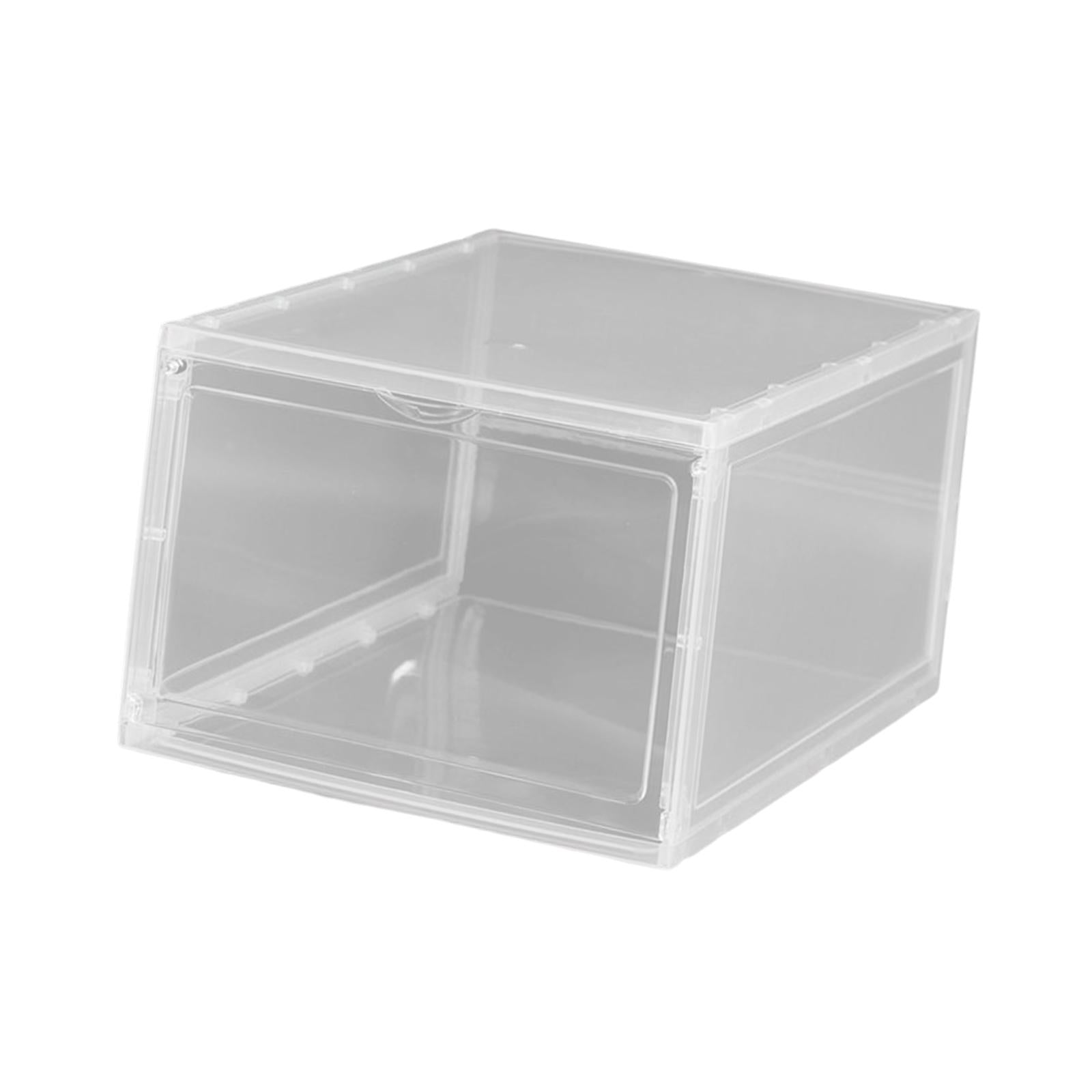 Shoe Box Stackable Shoe Bins Display Case Shoe Container for Closet Clear