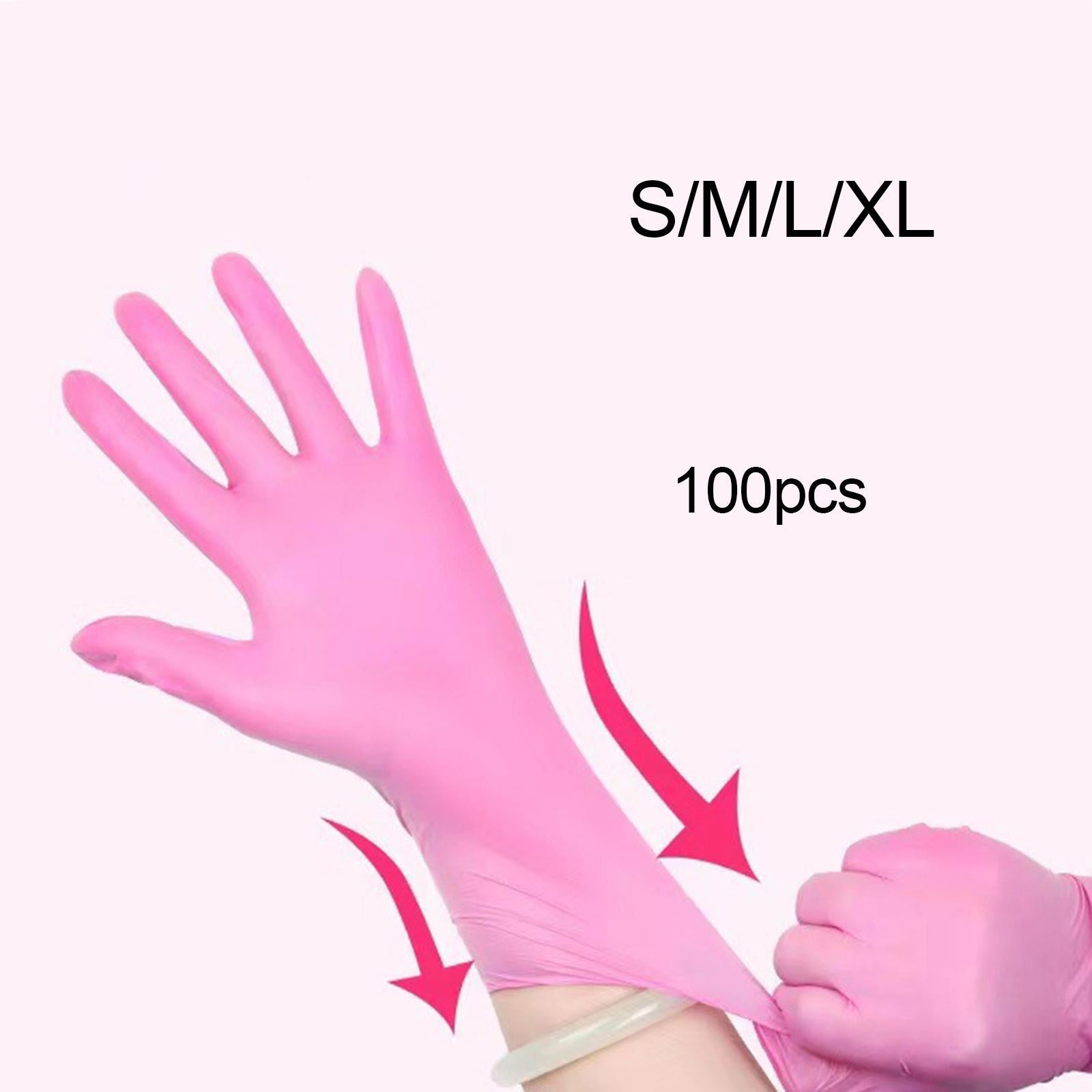 100 Pieces Powder Free Disposable Gloves for Home Gardeners Professional S