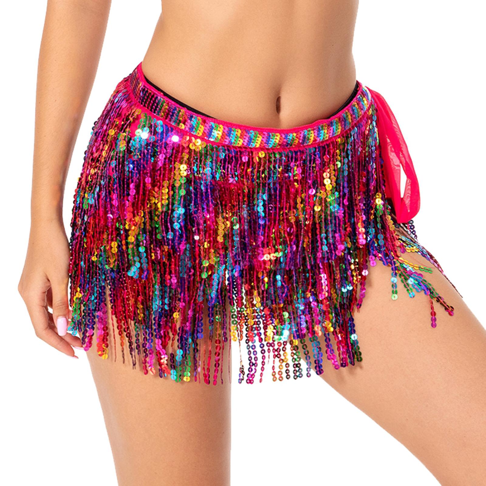 Belly Dance Hip Scarf Festival Outfit for Dancing Practice Performance