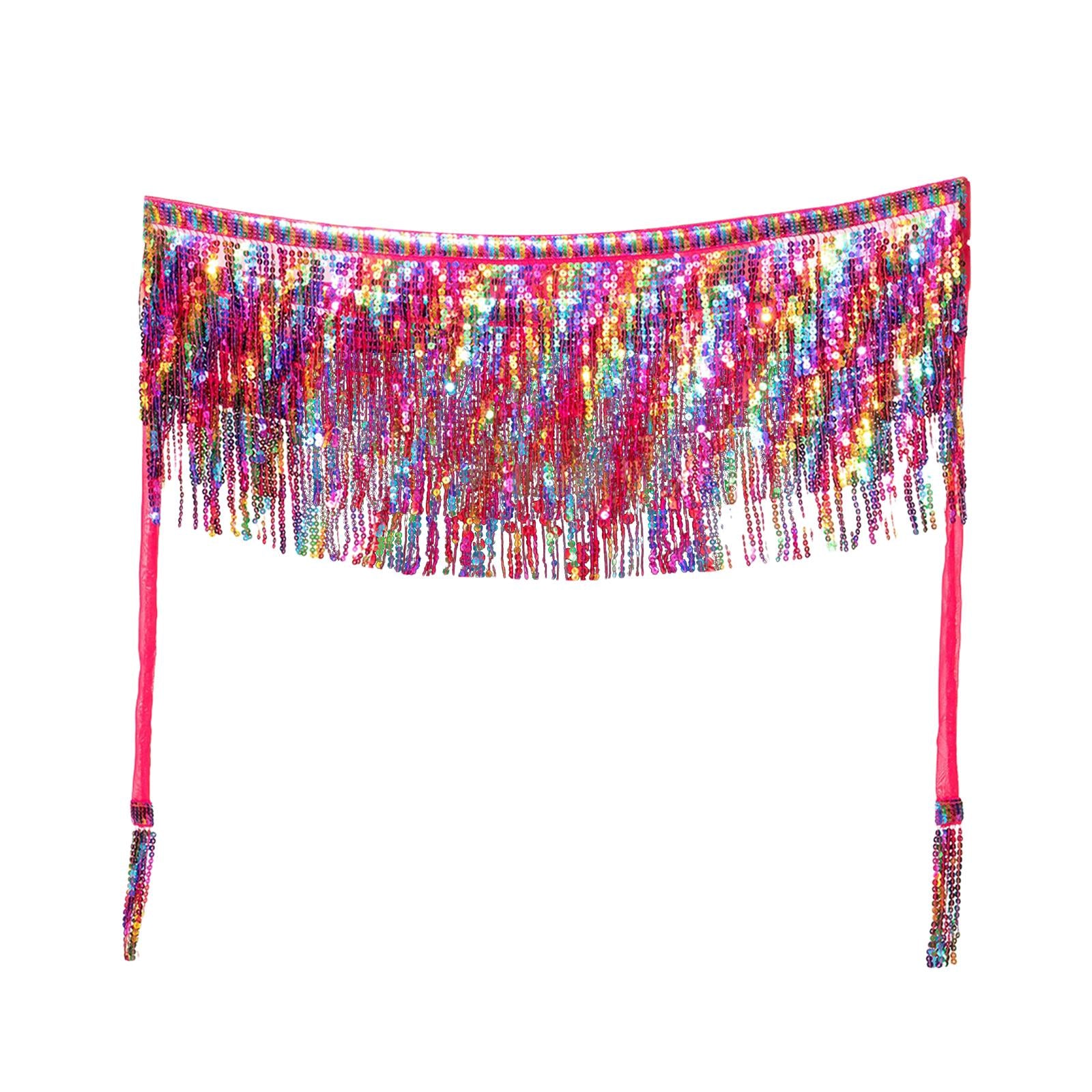 Belly Dance Hip Scarf Festival Outfit for Dancing Practice Performance