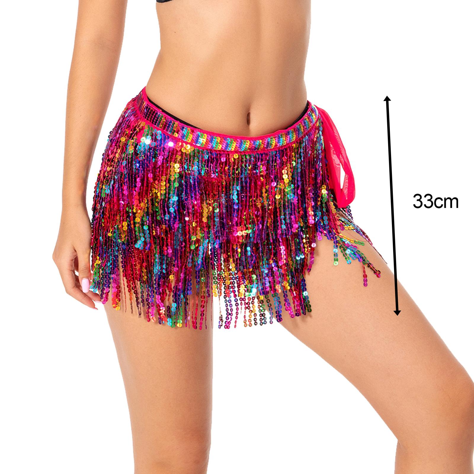 Belly Dance Hip Scarf Festival Outfit for Dancing Practice Performance