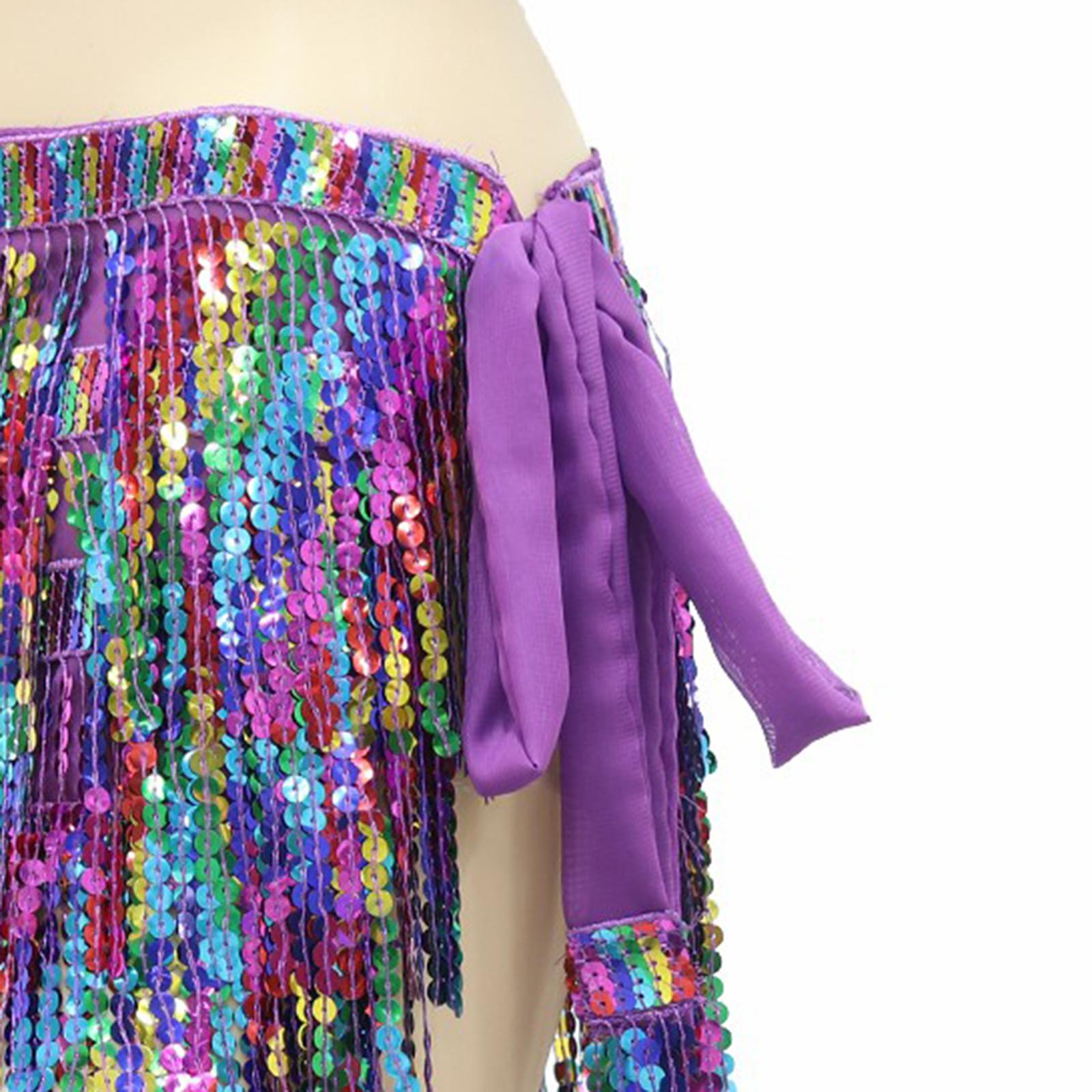 Belly Dancer Costumes Performance Sparkly for Summer Beach Holidays