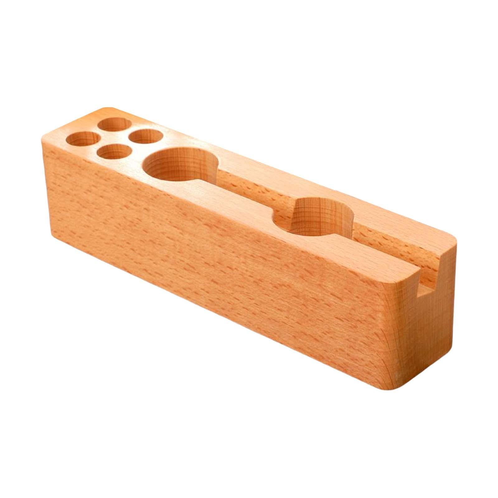 Wooden Pen Holder Durable Wooden Pencil Holder Desk Organizer for Desktop B