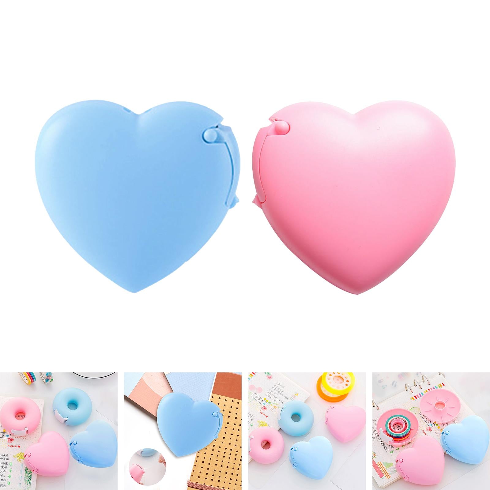 Tape Cutter Portable Creative Accs Cute for Gift Wrapping Salon Office Blue