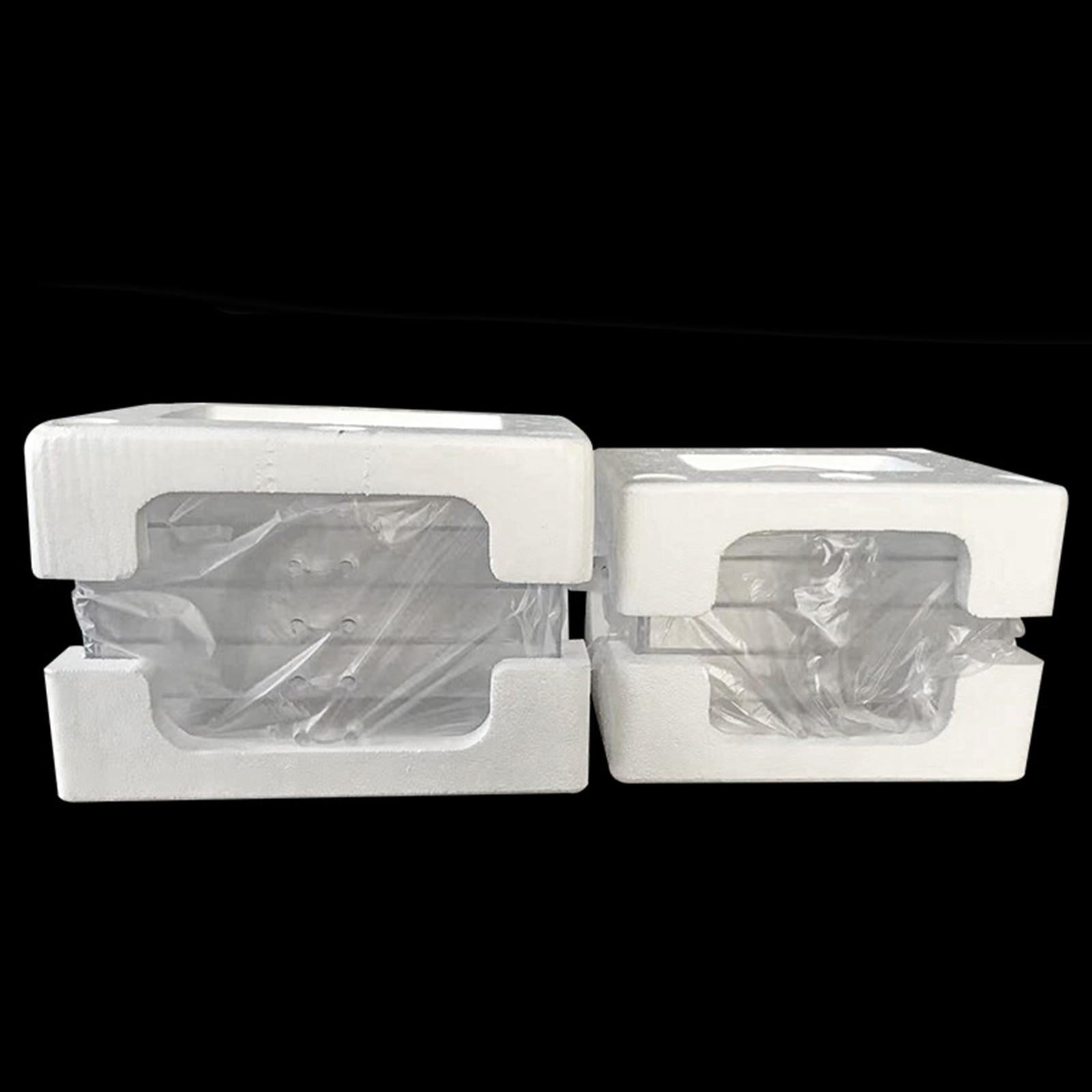 Clear Plastic Storage Box Dustproof Multifunctionl Container for Bathroom 3 Tire