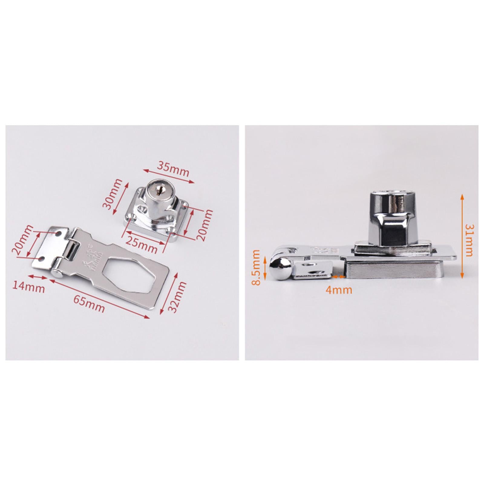 Cabinet Lock with Keys Drawer Lock Replacement Hardware for Files Drawer 2.5 inch