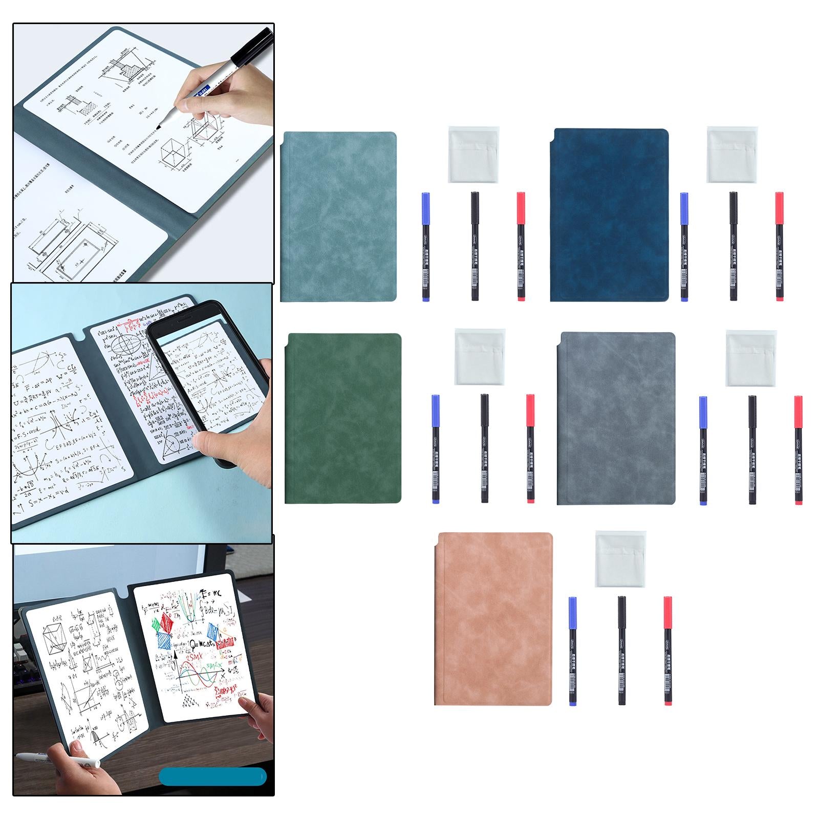 Smart Reusable Notebook Diary planner Notepad for Home Planning Drawing Light Blue