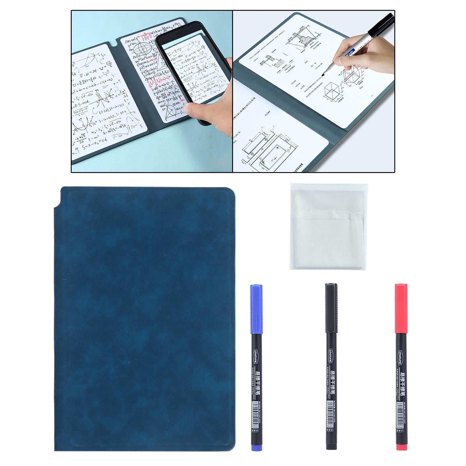 Smart Reusable Notebook Diary planner Notepad for Home Planning Drawing Dark Blue