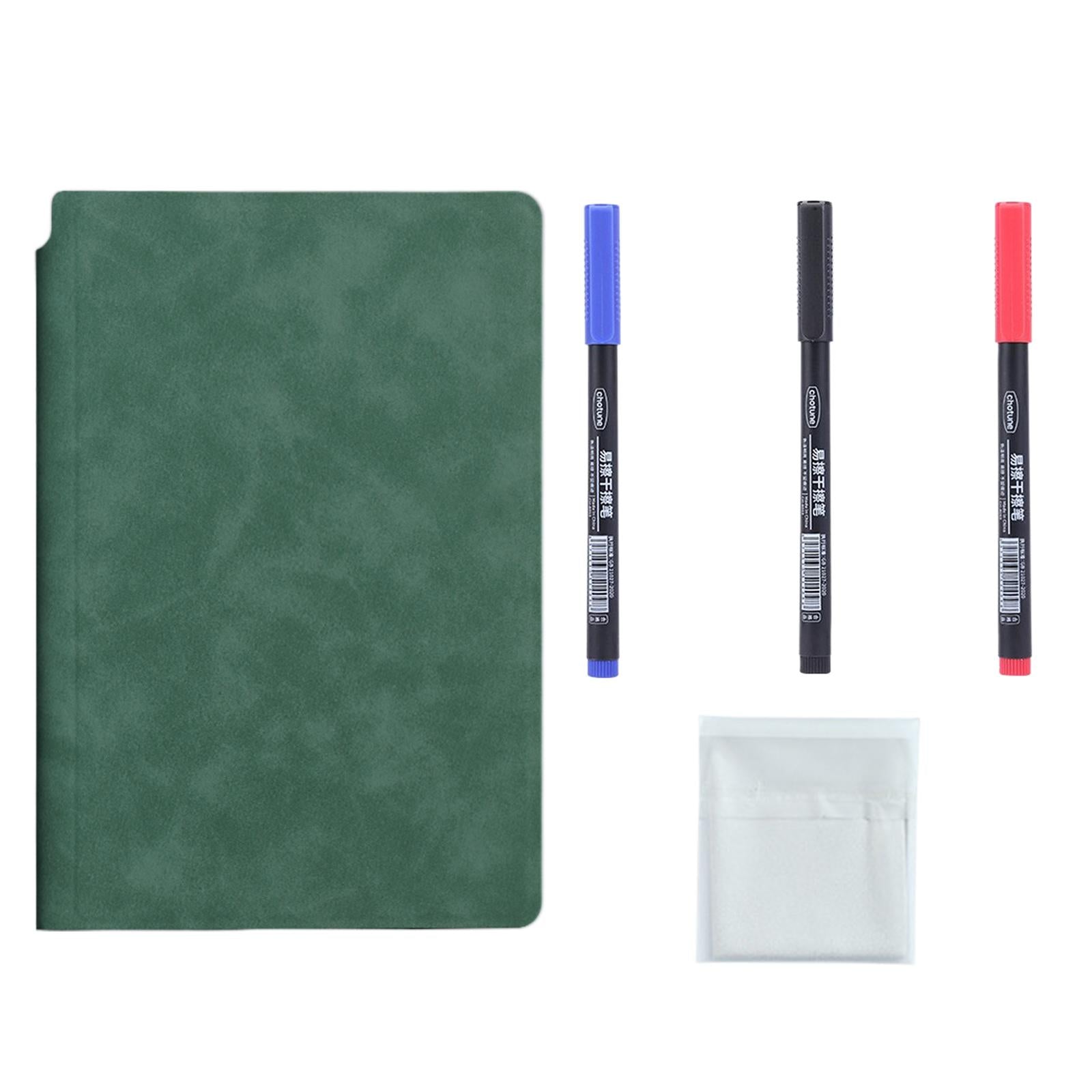 Smart Reusable Notebook Diary planner Notepad for Home Planning Drawing Dark Green