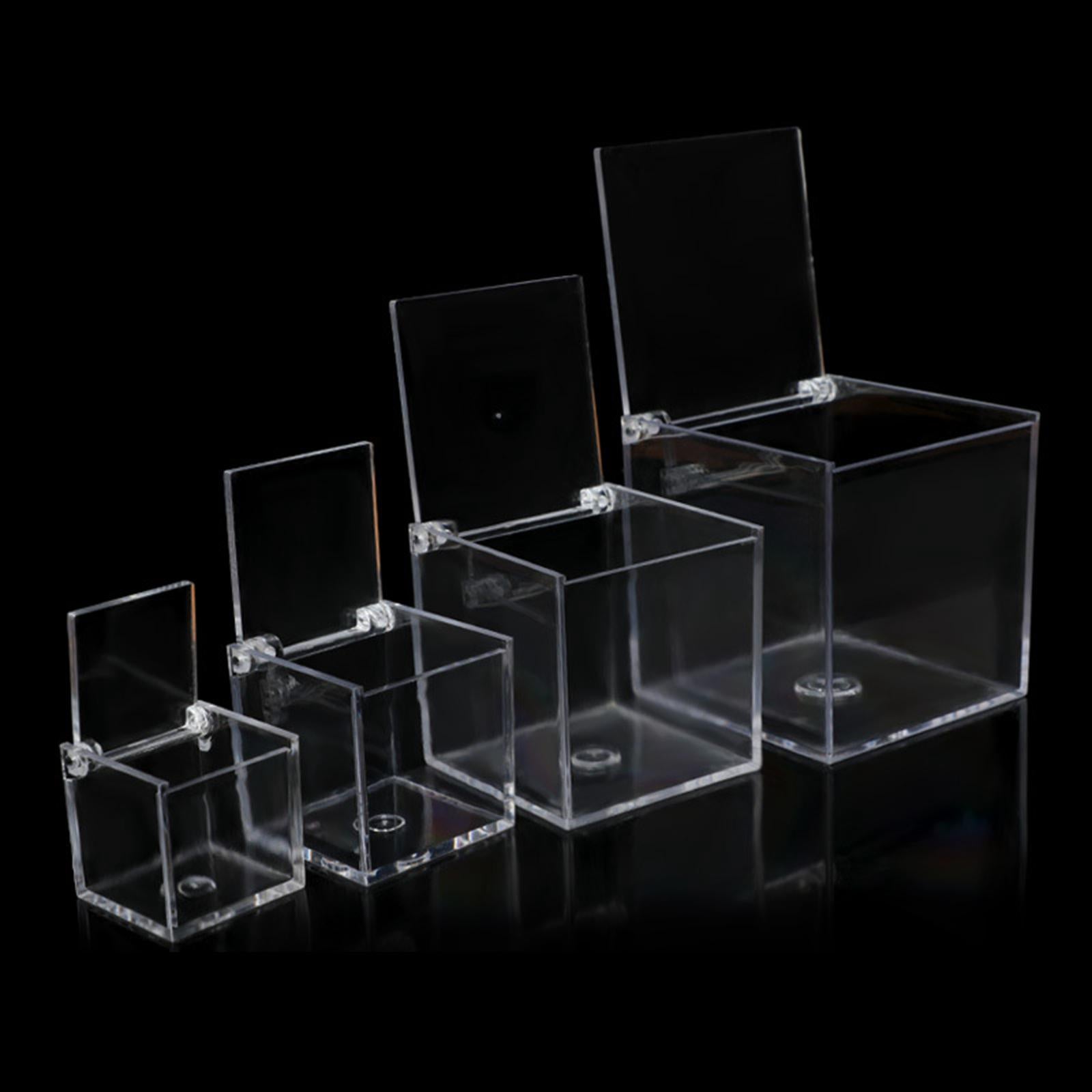 Acrylic Clear Box with Lids Transparent Gift Box for home Wedding 4.5cm