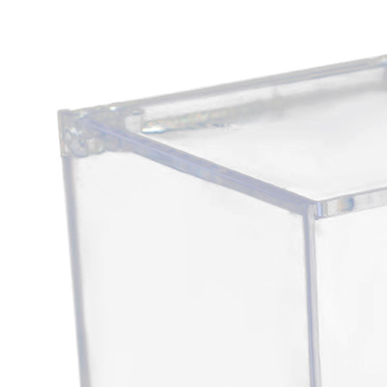 2xAcrylic Clear Box with Lids Transparent Gift Box for home Wedding 6cm