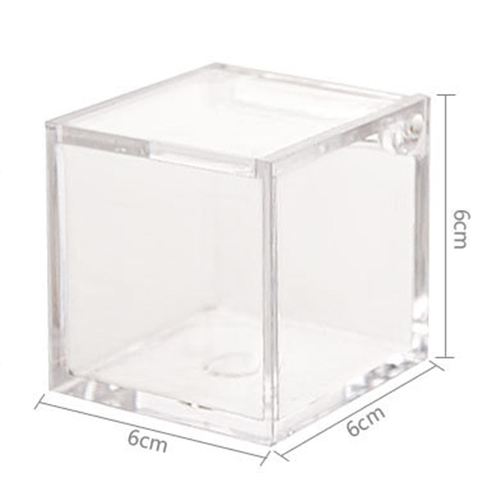 Acrylic Clear Box with Lids Transparent Gift Box for home Wedding  6cm