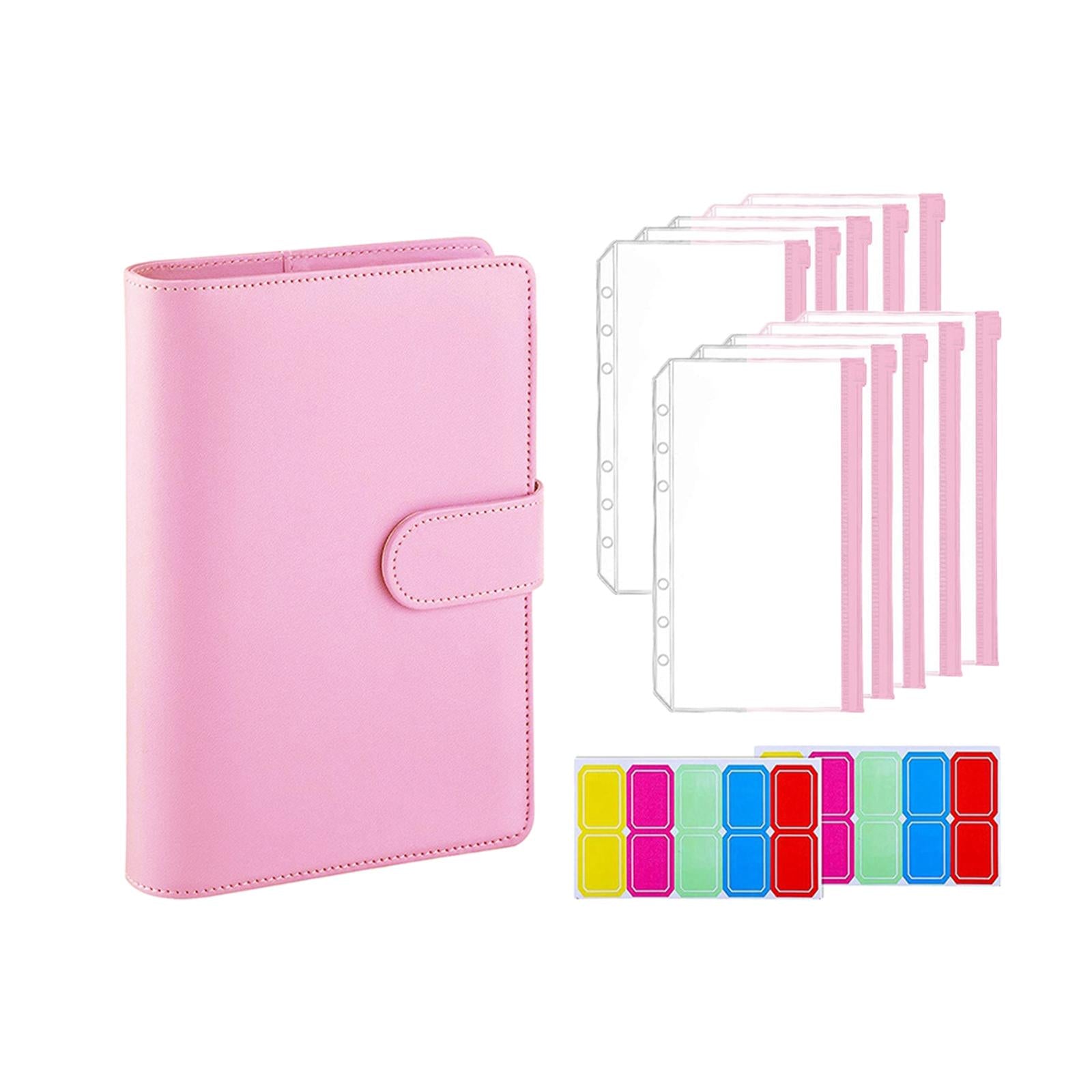 Money Planner Waterproof Personal Expense Financial Journal Debt Tracking pink