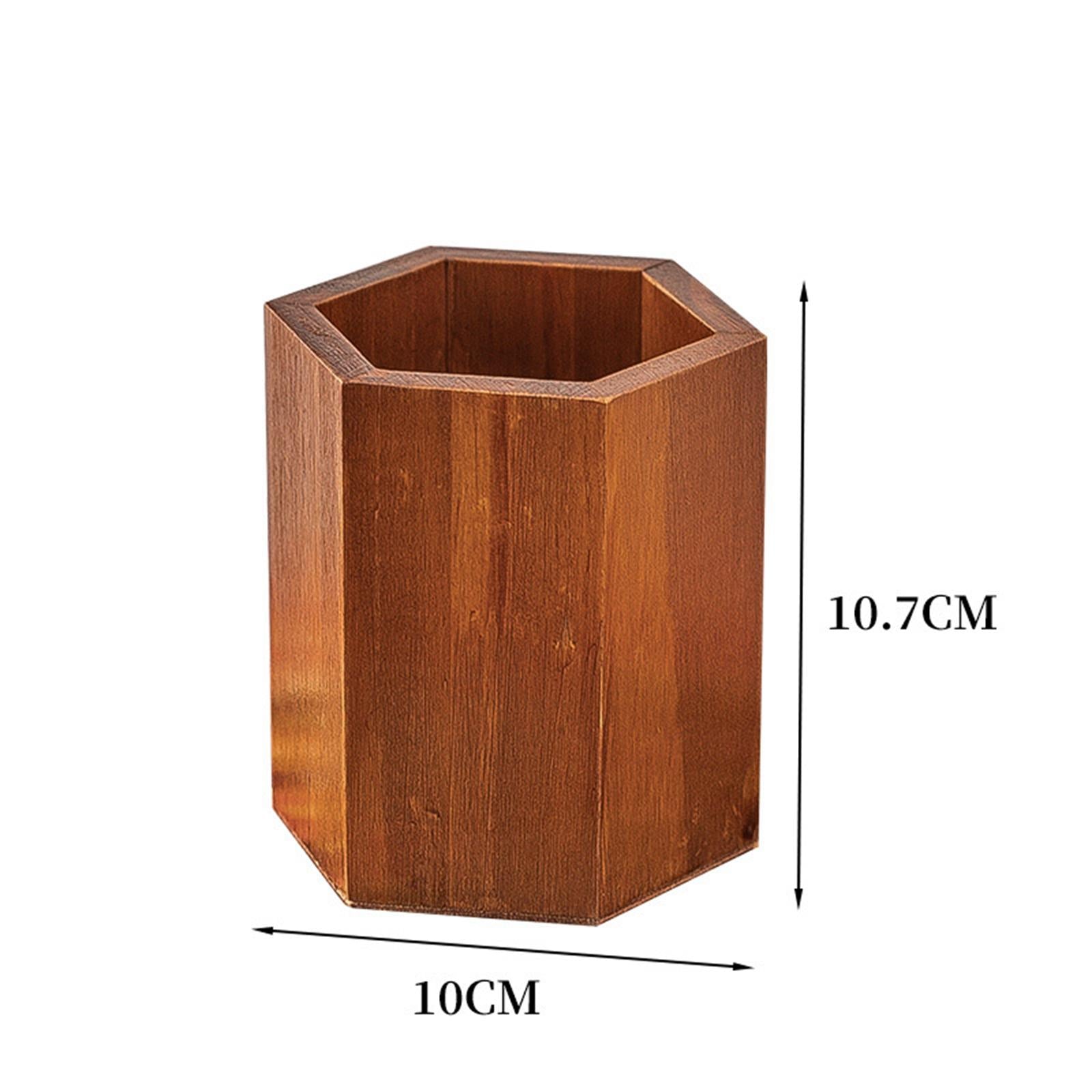 Pen Barrel Makeup Brush Holder Multiuse Stationary Supply for Desktop School Rhombus