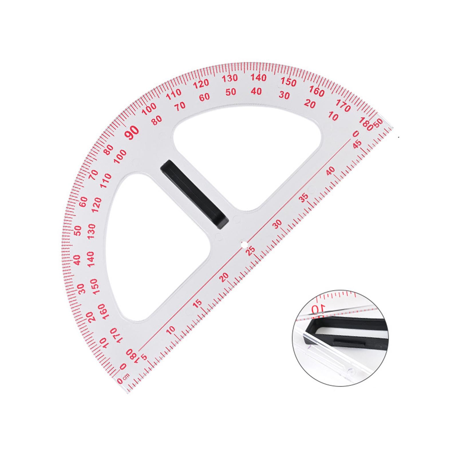 Protractor Math Protractor with Removable Handle Carpenter 19.69inch Drawing