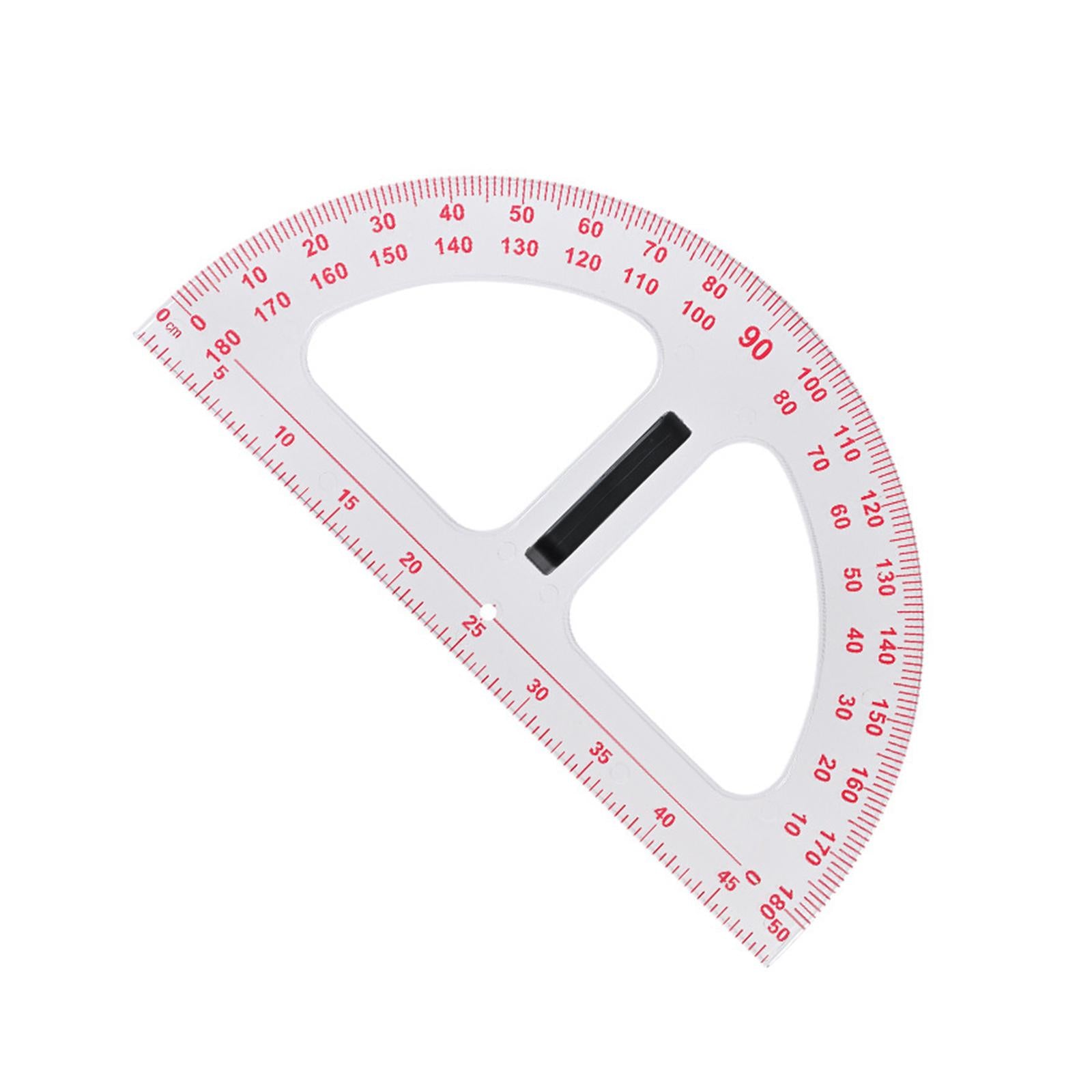 Protractor Math Protractor with Removable Handle Carpenter 19.69inch Drawing