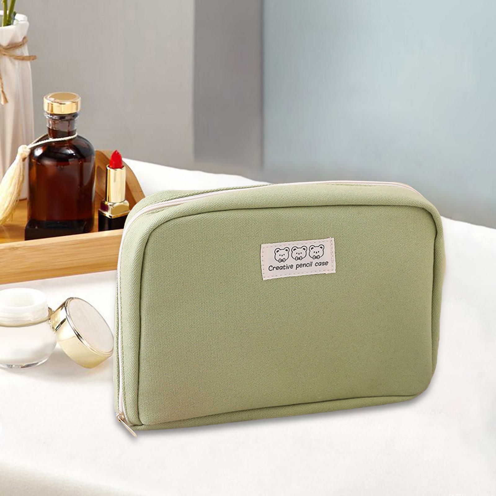 Big Capacity Pencil Case Makeup Bags Multifunctional Pencil Case Holder Green