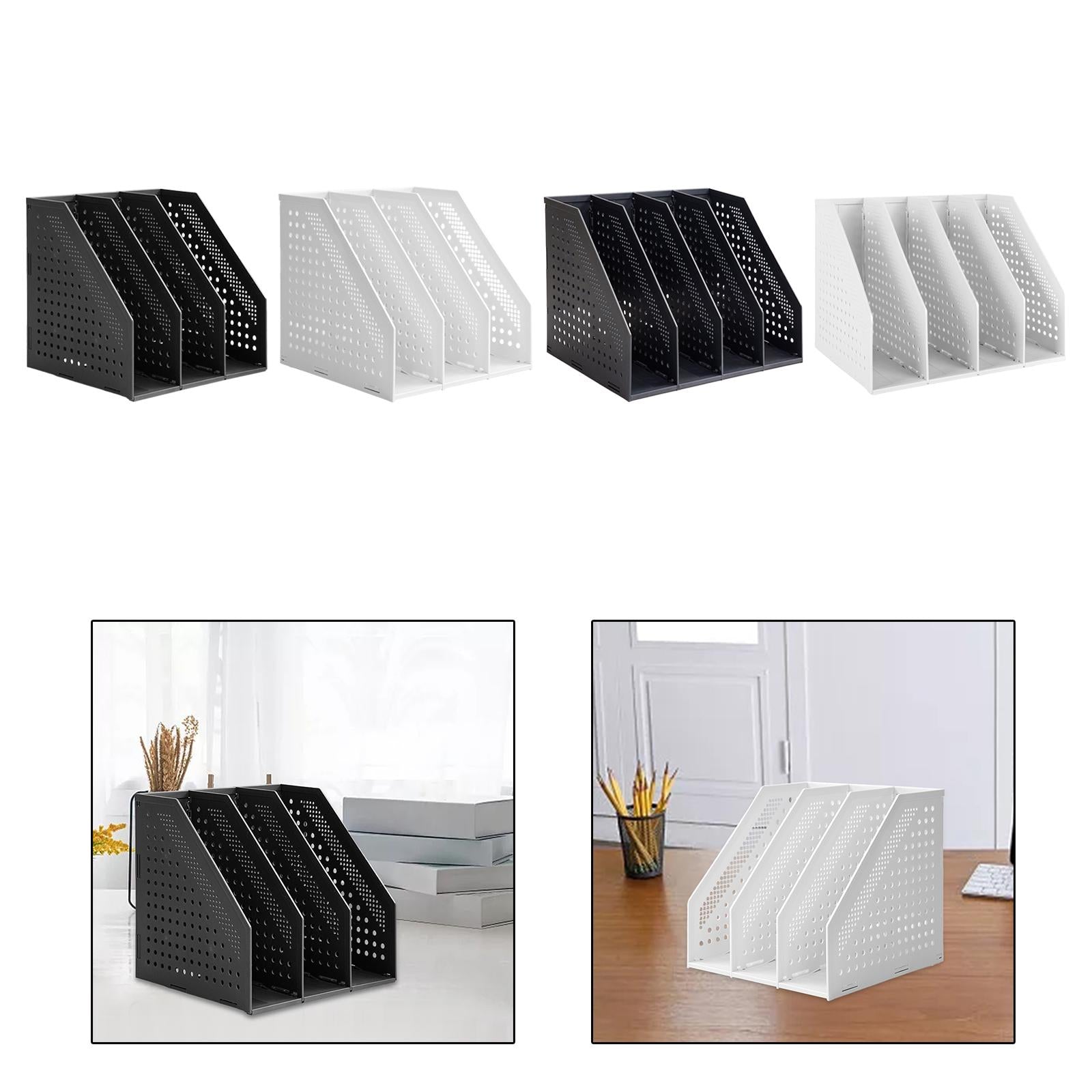 Magazine File Organiser Portable Storage Bookshelf for school office Desktop A