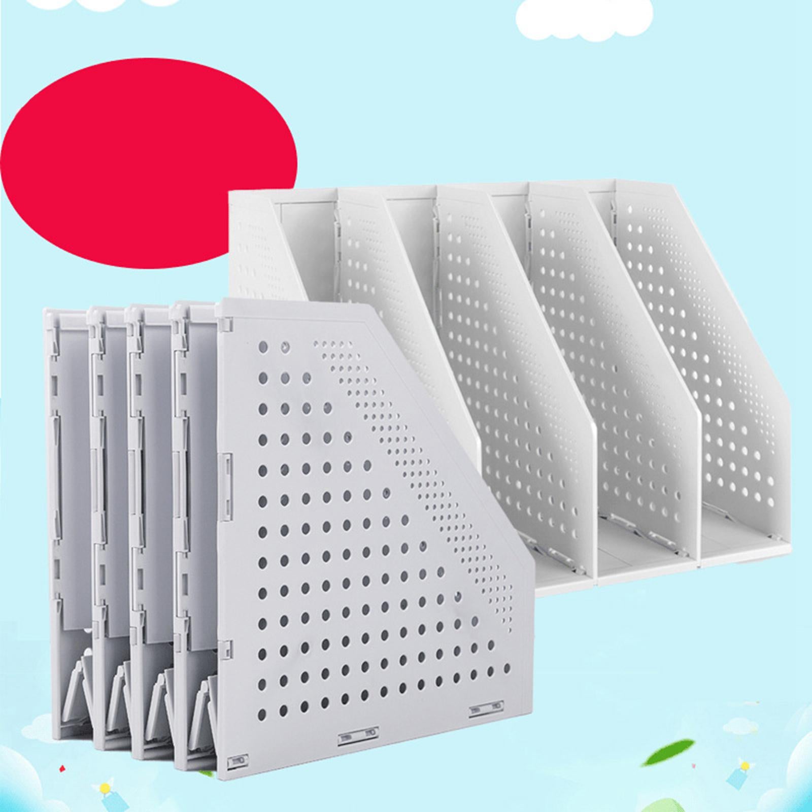 Magazine File Organiser Portable Storage Bookshelf for school office Desktop A
