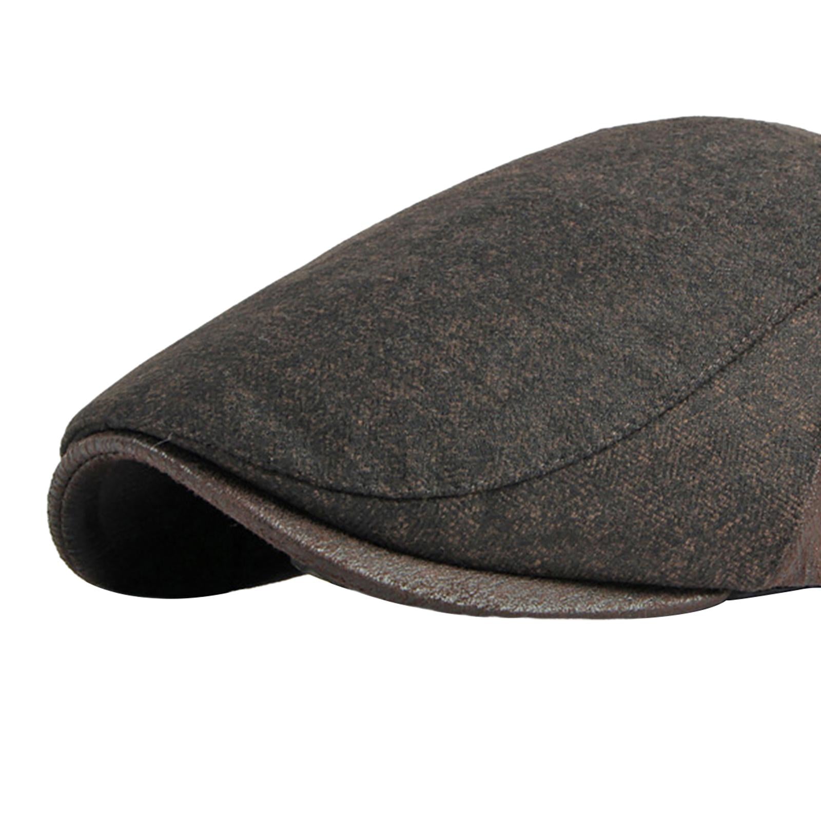 Painter Hat Breathable Herringbone Driving Cap for Driving Camping Traveling Coffee