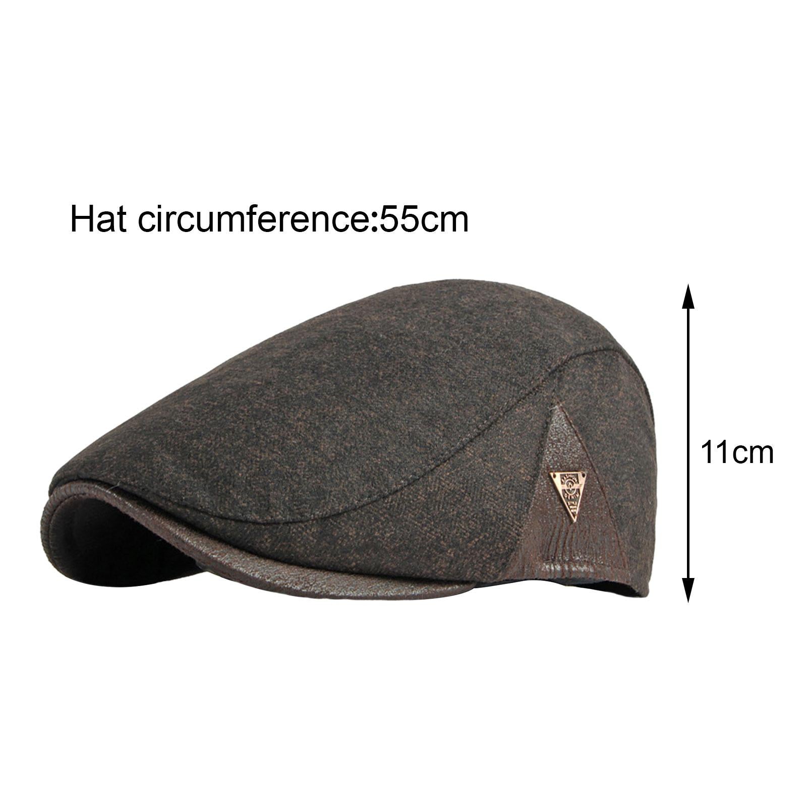 Painter Hat Breathable Herringbone Driving Cap for Driving Camping Traveling Coffee