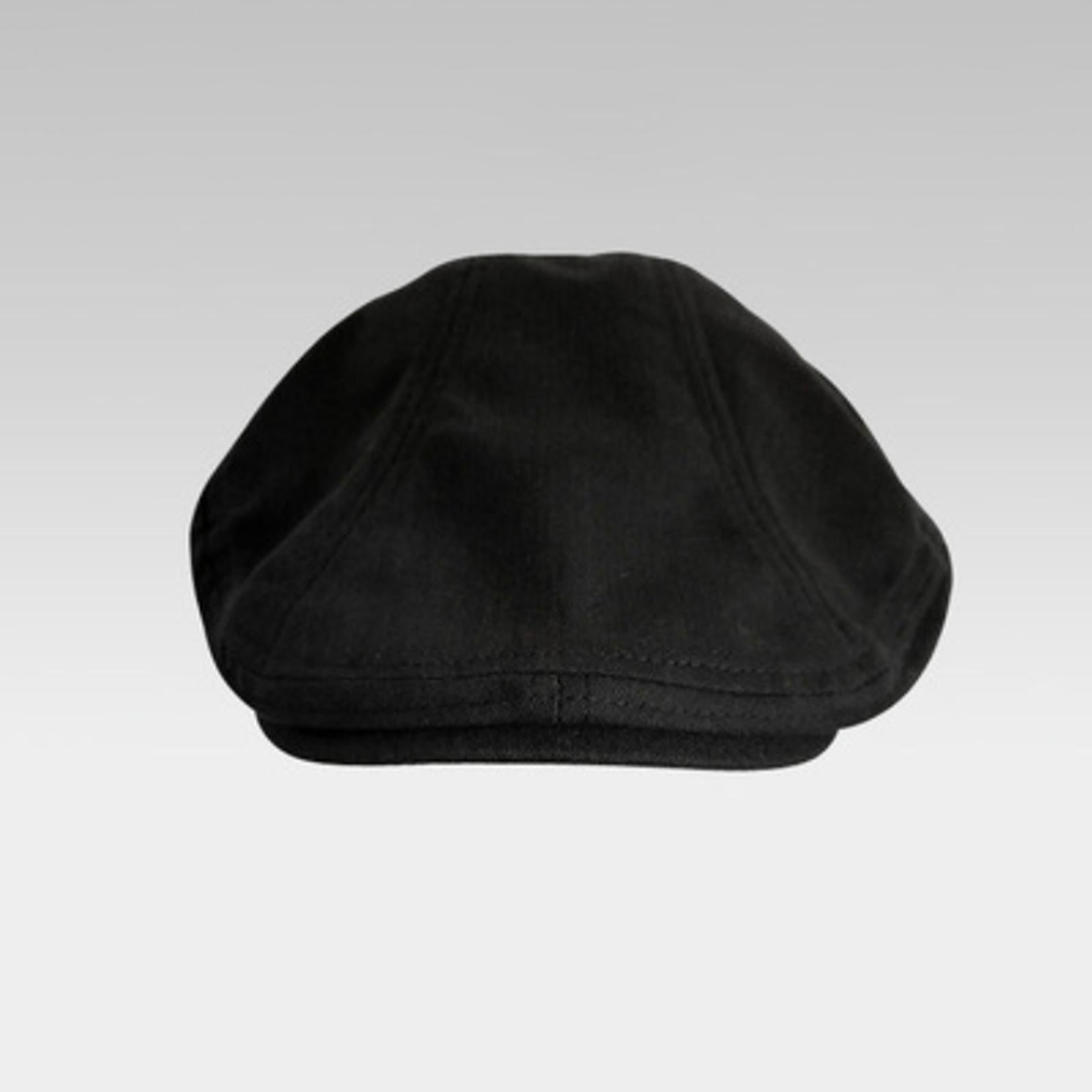 Autumn Winter Berets Hats Casual Octagonal Flat Hat for Autumn Spring Black