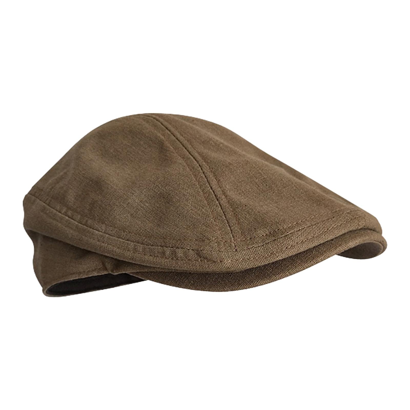 Autumn Winter Berets Hats Casual Octagonal Flat Hat for Autumn Spring Coffee