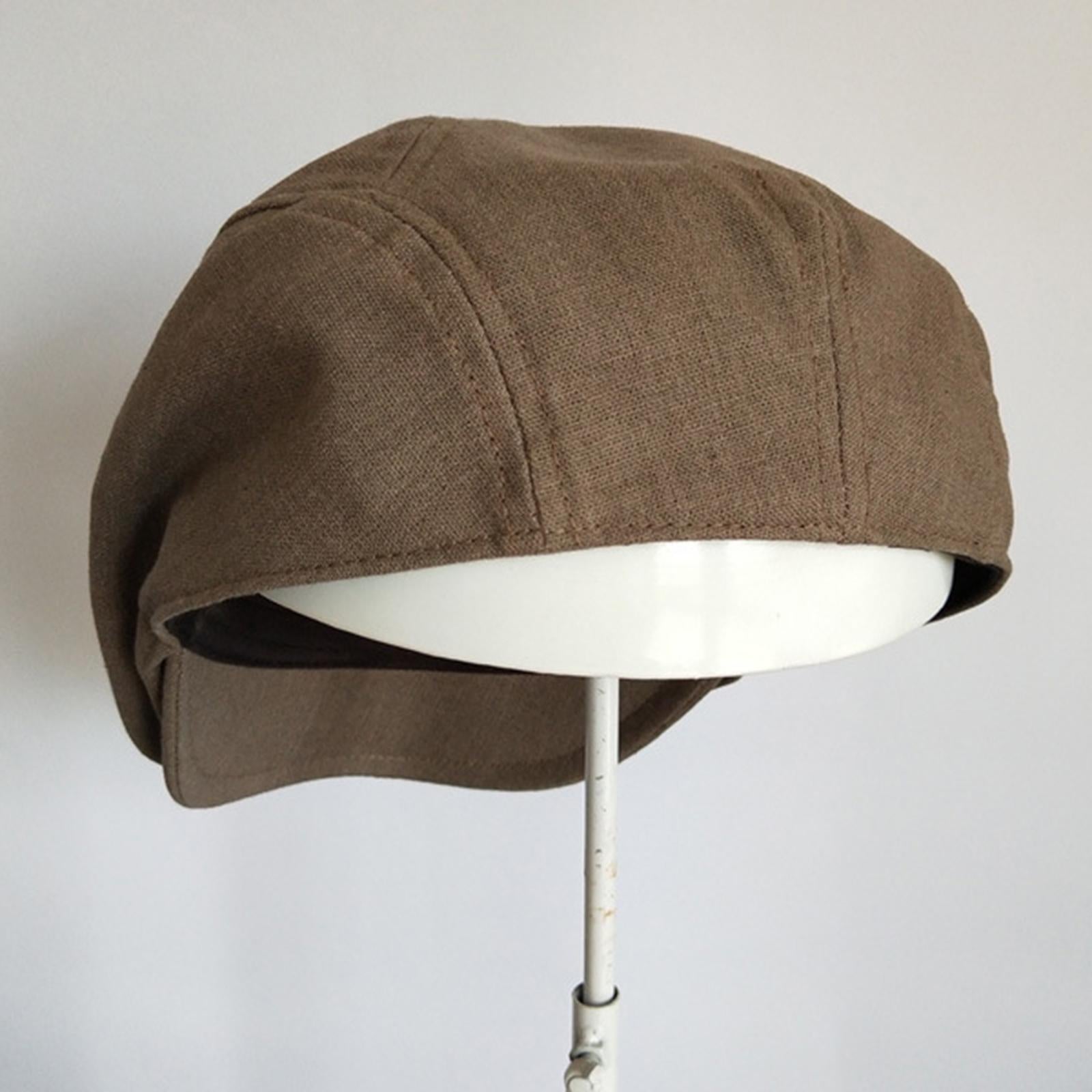 Autumn Winter Berets Hats Casual Octagonal Flat Hat for Autumn Spring Coffee