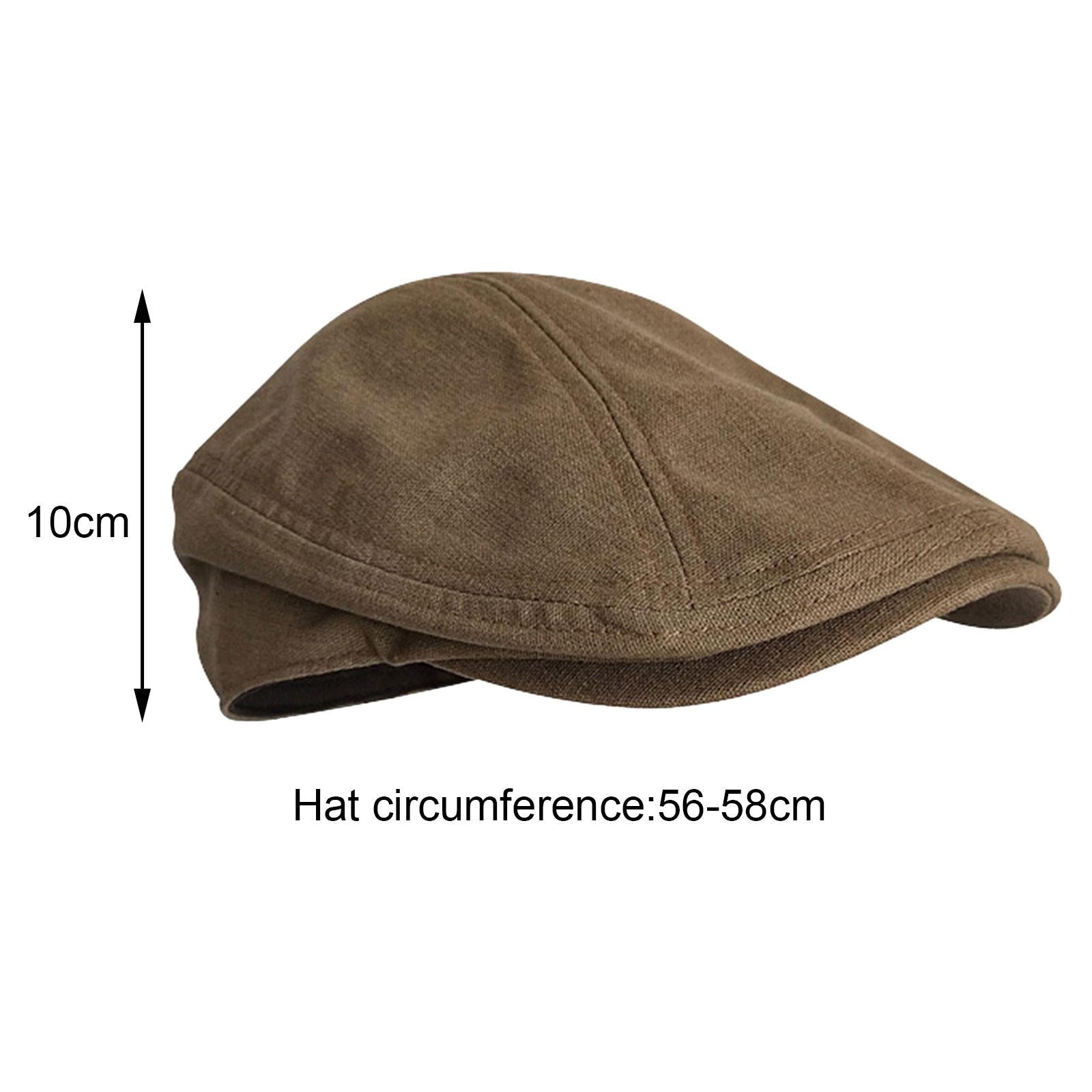 Autumn Winter Berets Hats Casual Octagonal Flat Hat for Autumn Spring Coffee