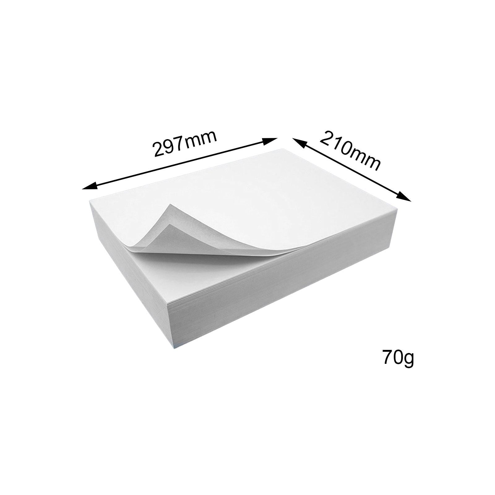 A4 Copying Paper 8.3 x 11.7" Smooth 500 Count for Home Office Reports Memos 70g"