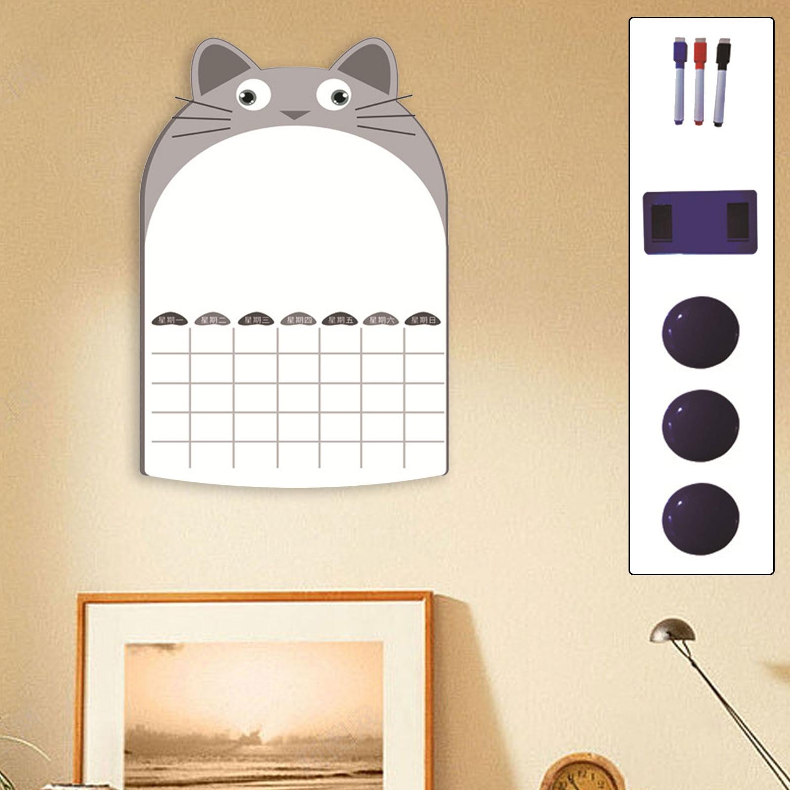 Magnetic Weekly Planner Fitments Daily Organizer for Study Home Refrigerator A