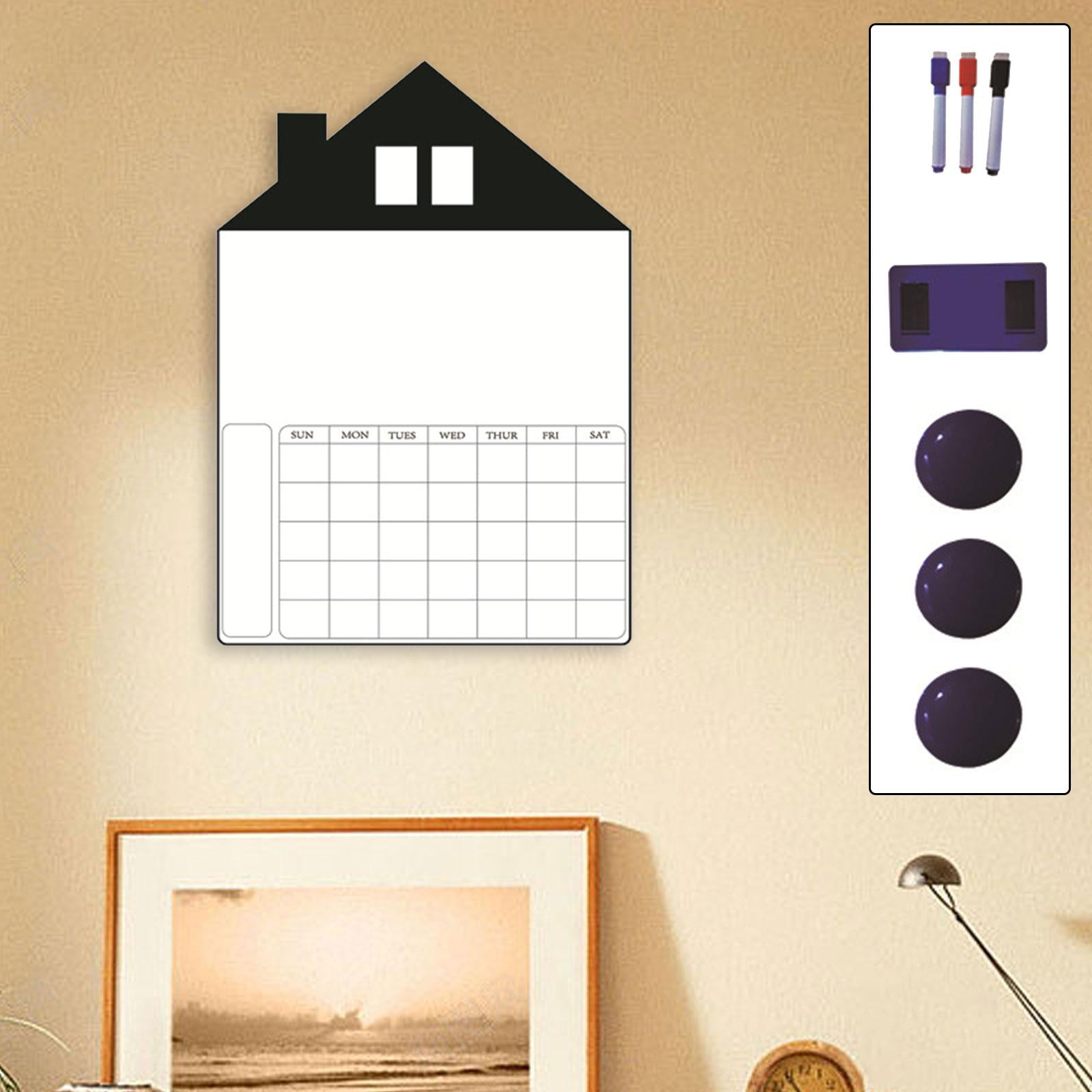 Magnetic Weekly Planner Fitments Daily Organizer for Study Home Refrigerator B
