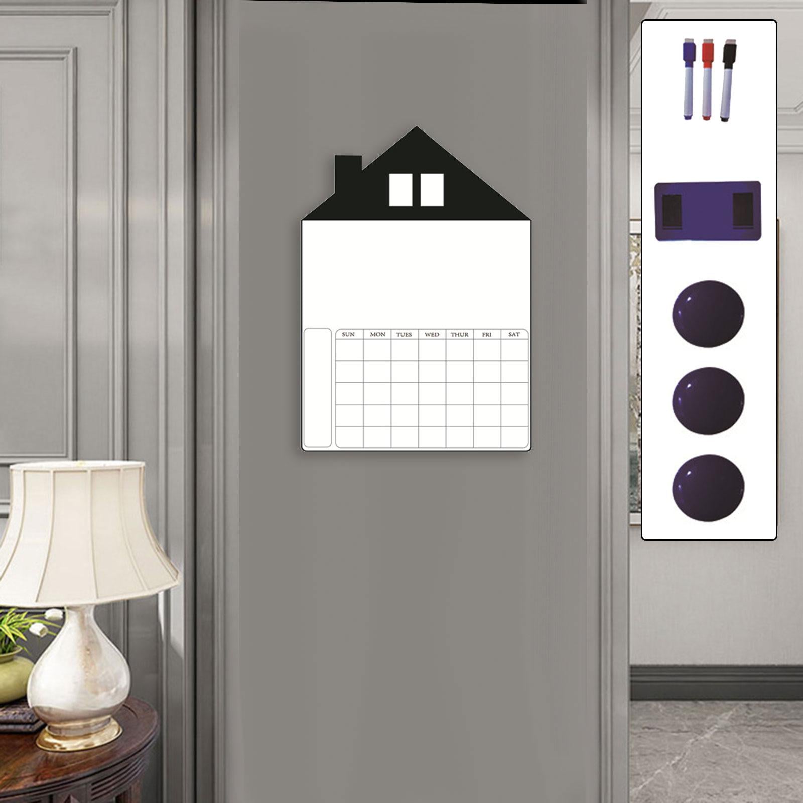 Magnetic Weekly Planner Fitments Daily Organizer for Study Home Refrigerator B