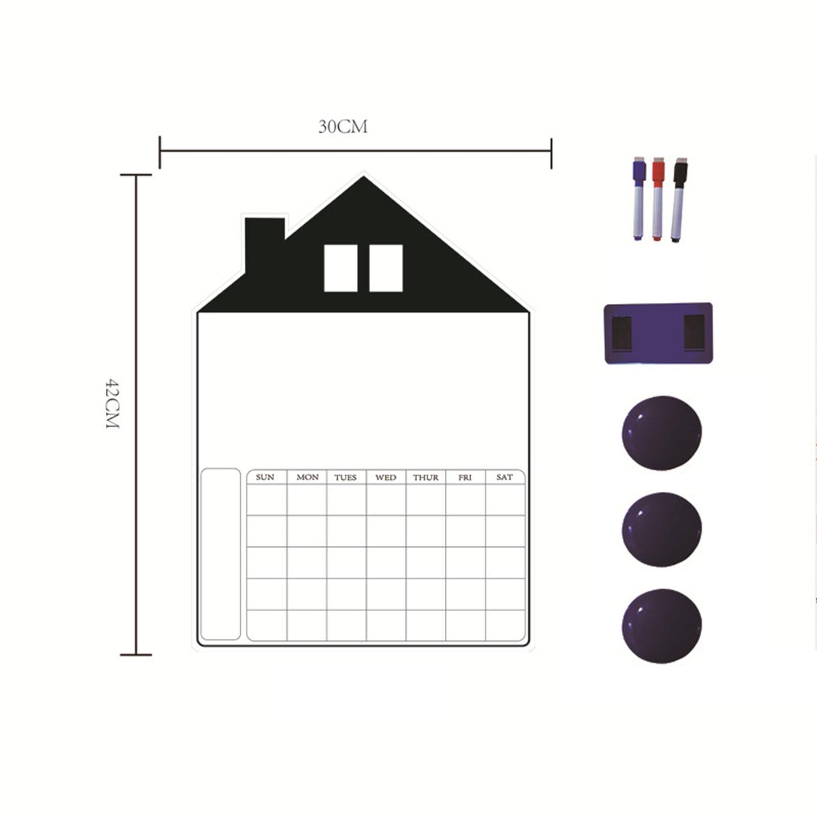 Magnetic Weekly Planner Fitments Daily Organizer for Study Home Refrigerator B